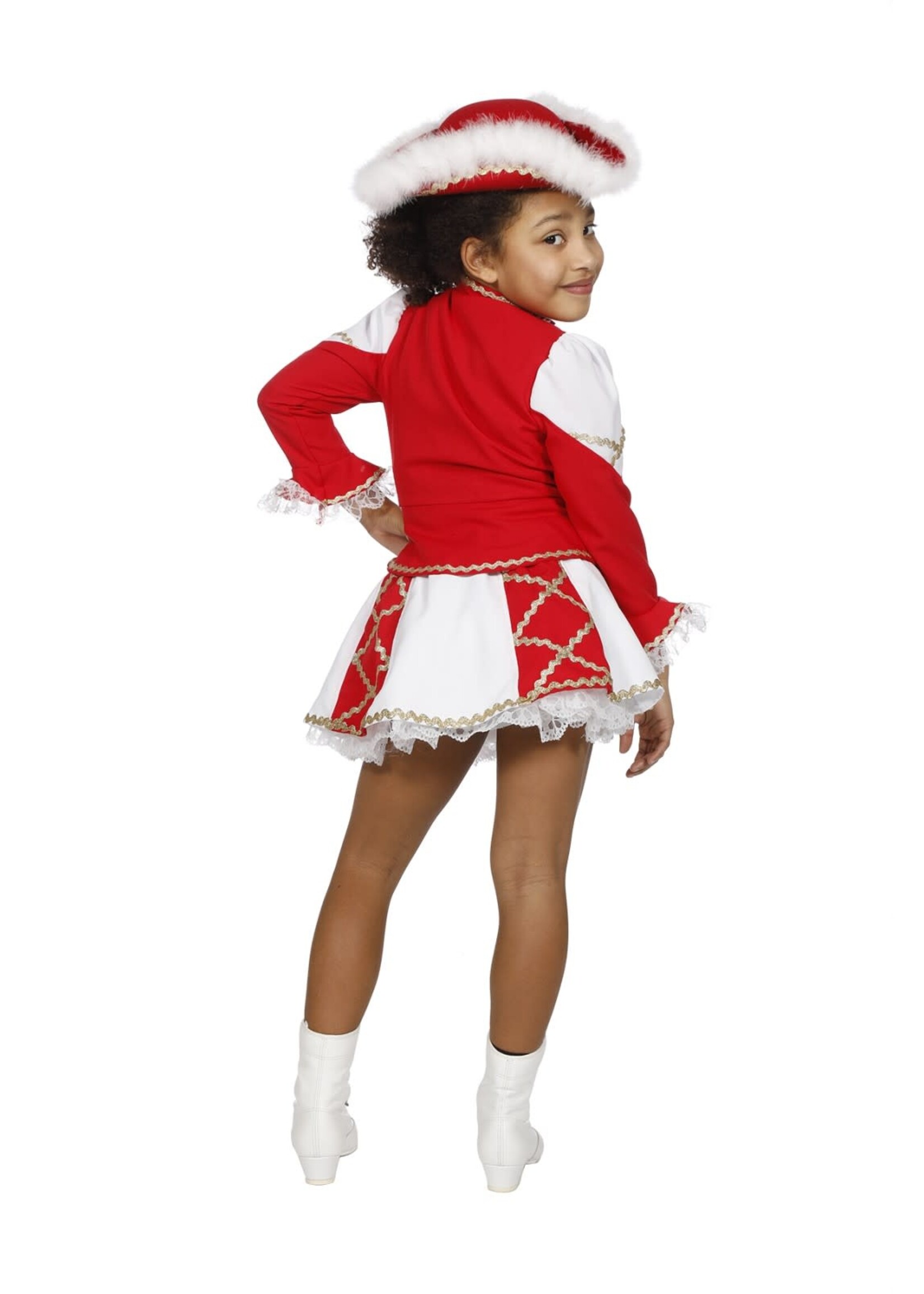Wilbers & Wilbers Kinderkostuum dansmarietje bi-stretch rood
