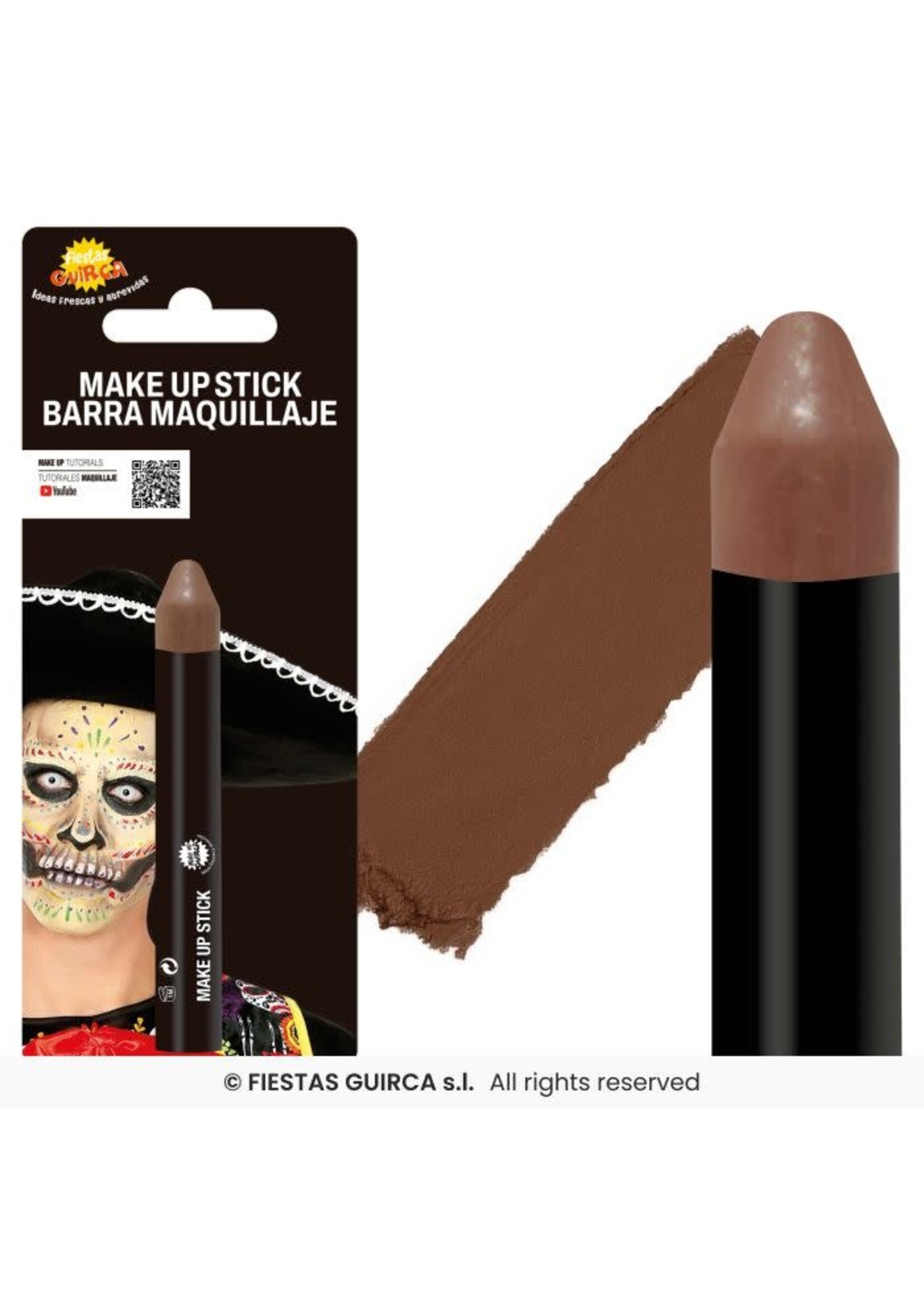 Fiestas Guirca Make-up stick bruin