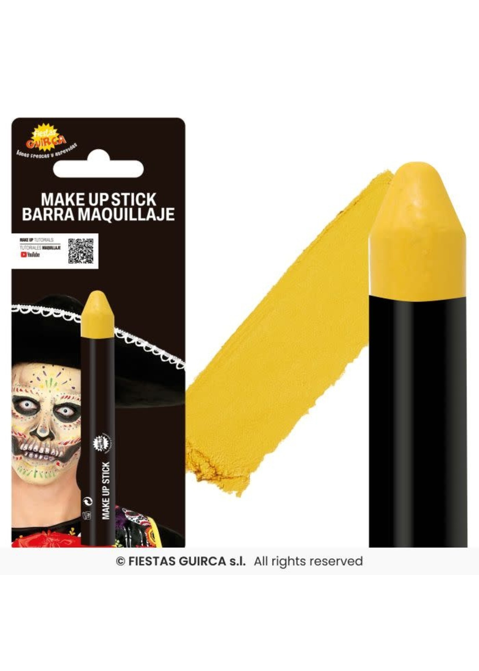 Fiestas Guirca Make-up stick geel