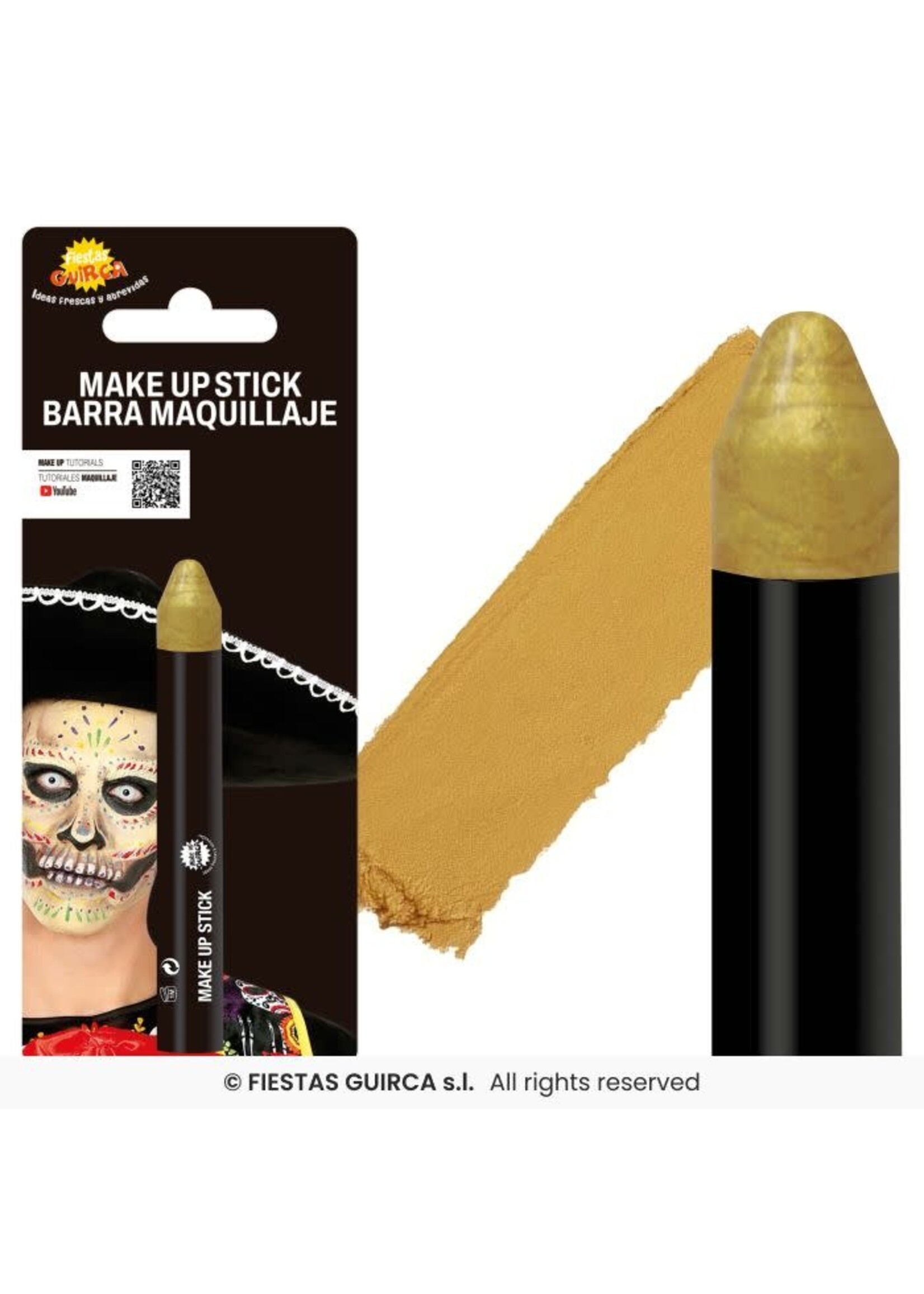 Fiestas Guirca Make-up stick goud