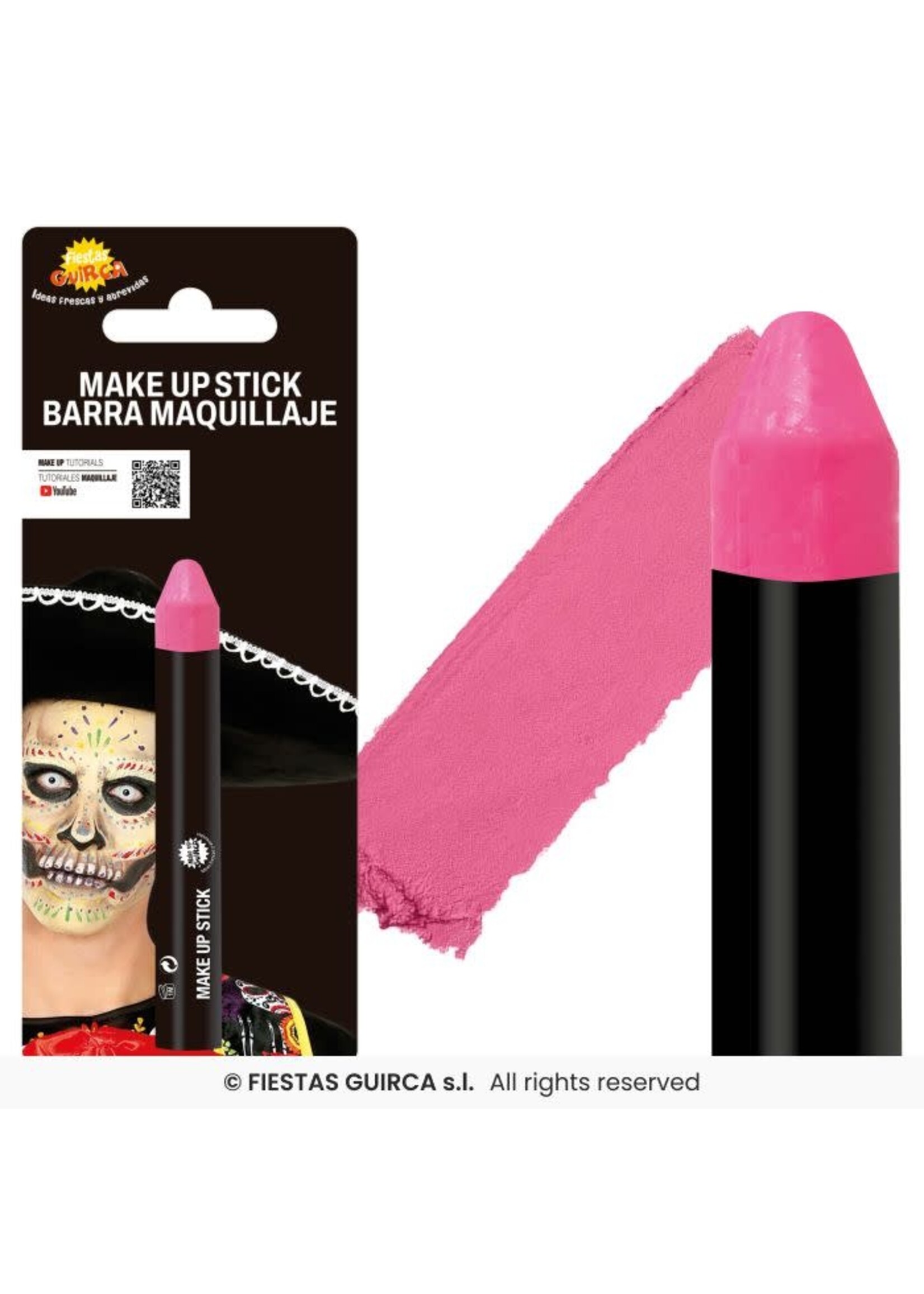 Fiestas Guirca Make-up stick roze