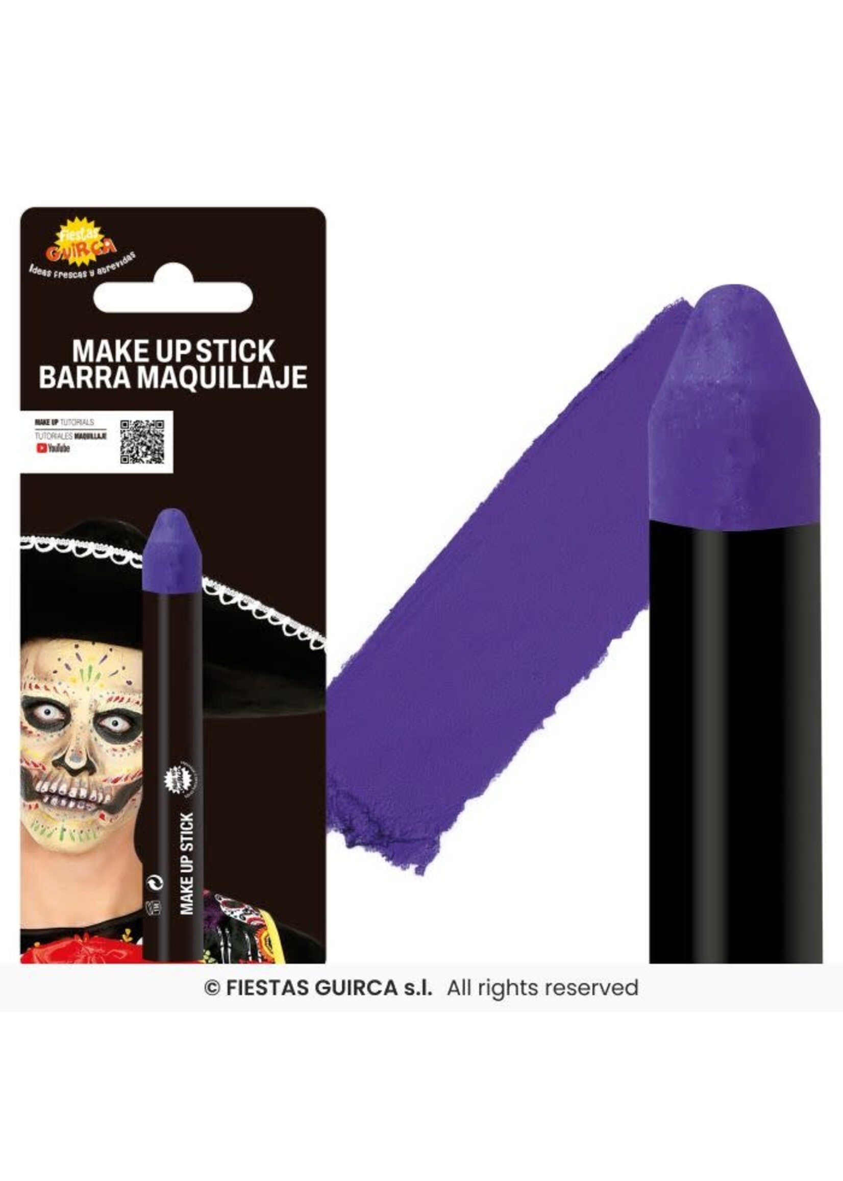 Fiestas Guirca Make-up stick paars