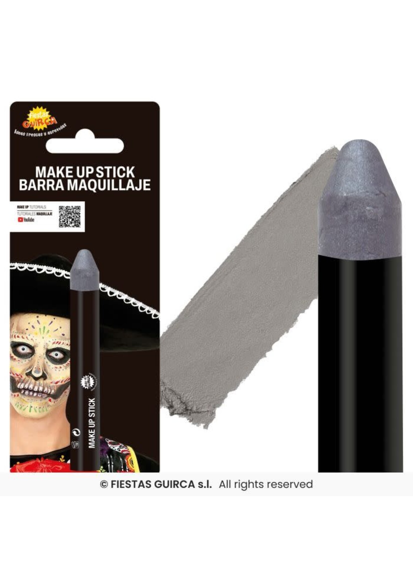 Fiestas Guirca Make-up stick zilver