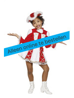 Wilbers & Wilbers Kinderkostuum dansmarietje bi-stretch rood