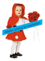 Wilbers & Wilbers Rood jurkje met cape kind