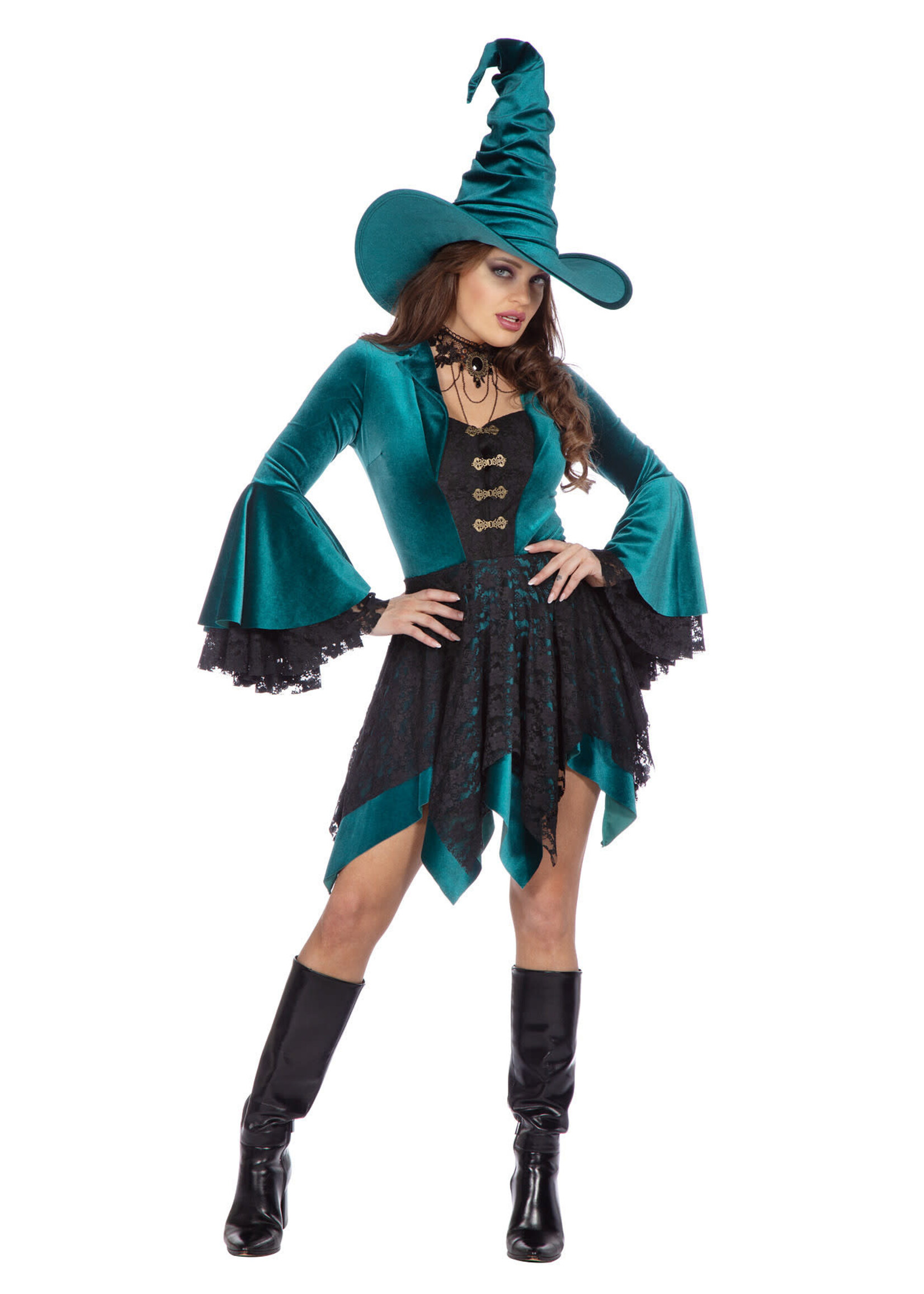 Wilbers & Wilbers Heksenjurk velvet groen