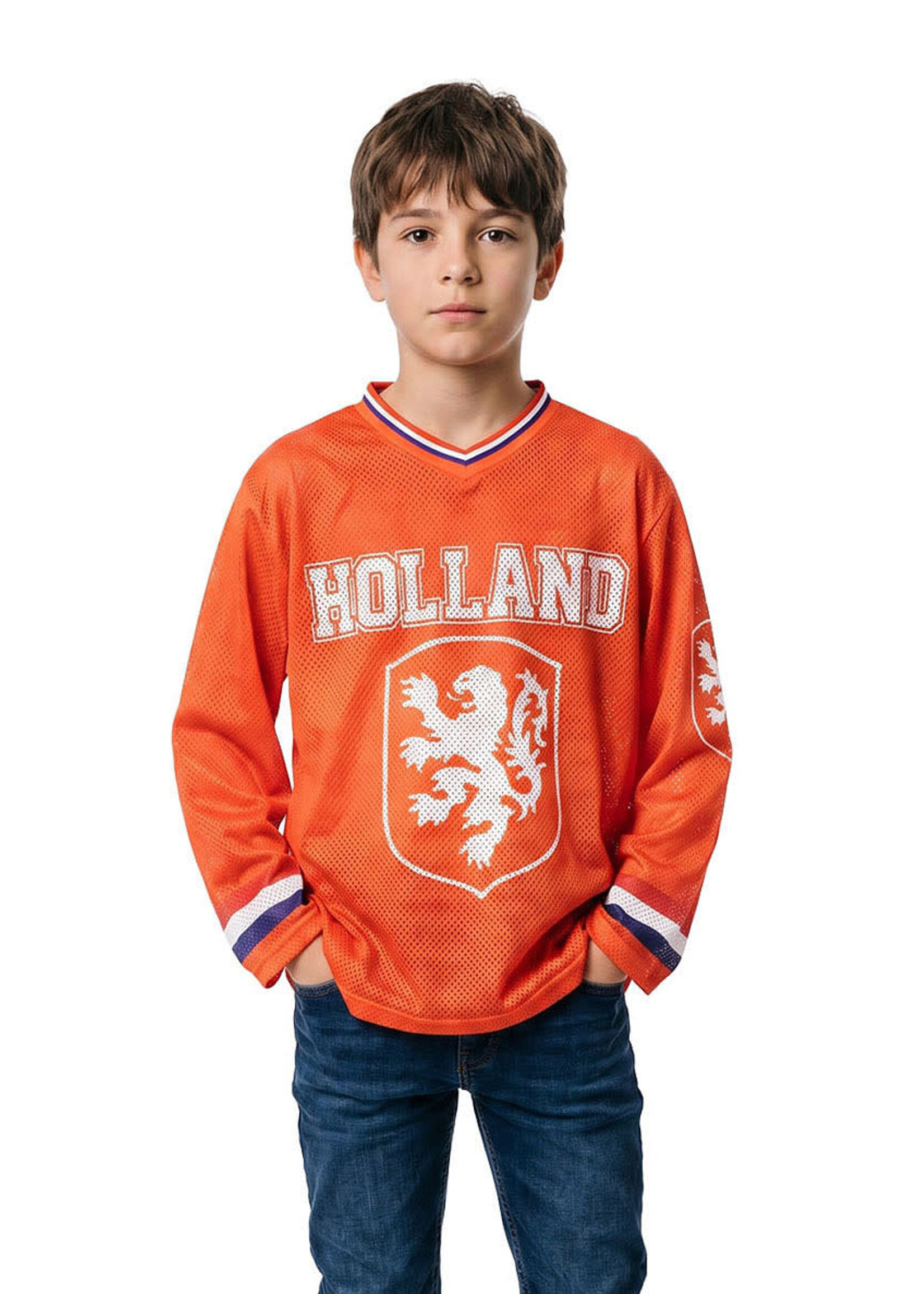 Wilbers & Wilbers Ijshockeyshirt Holland lange mouwen (oversized) 152/164