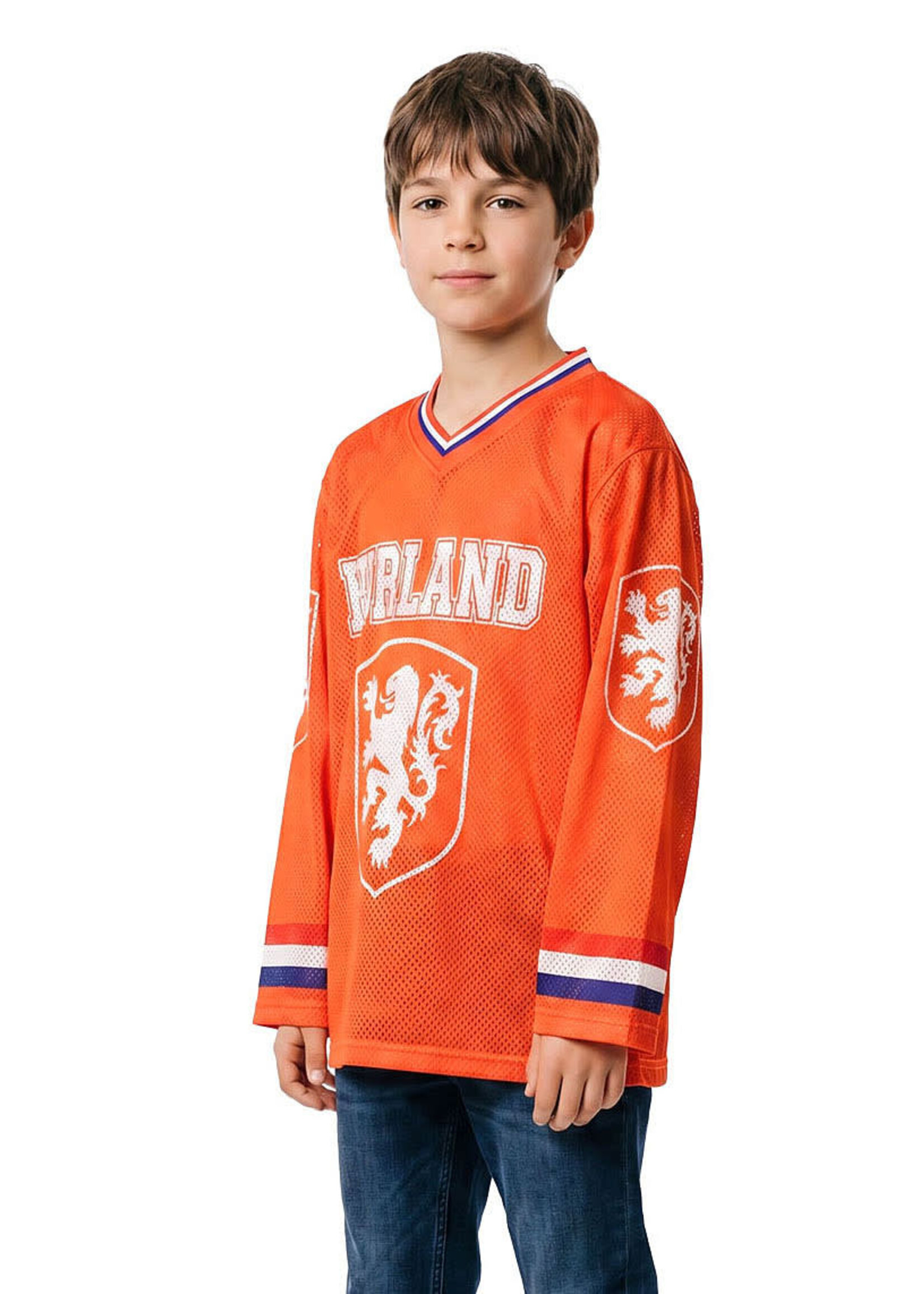 Wilbers & Wilbers Ijshockeyshirt Holland lange mouwen (oversized) 152/164