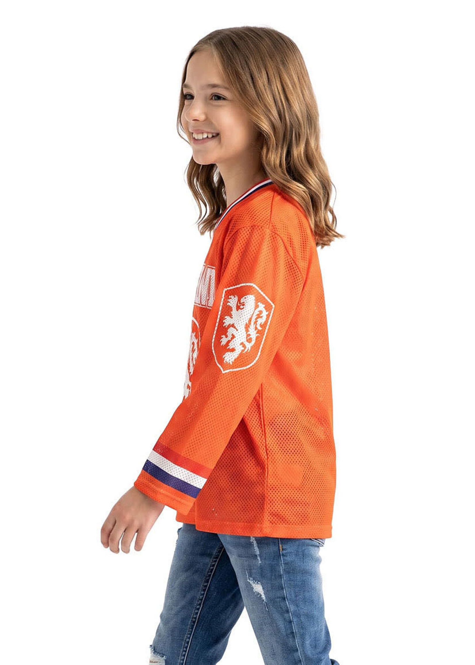 Wilbers & Wilbers Ijshockeyshirt Holland lange mouwen (oversized) 152/164