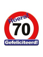 Feestkleding Breda Huldeschild verkeersbord 70