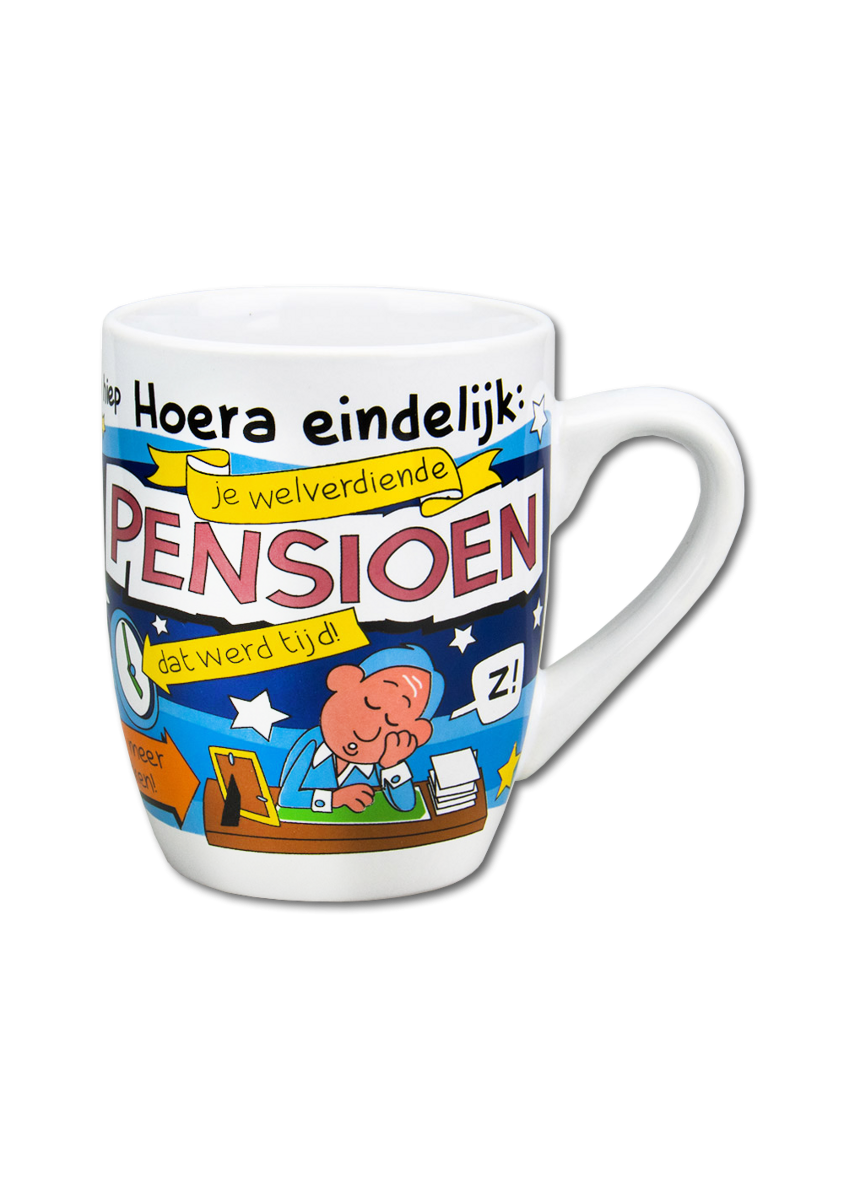 Feestkleding Breda Mok cartoon Pensioen