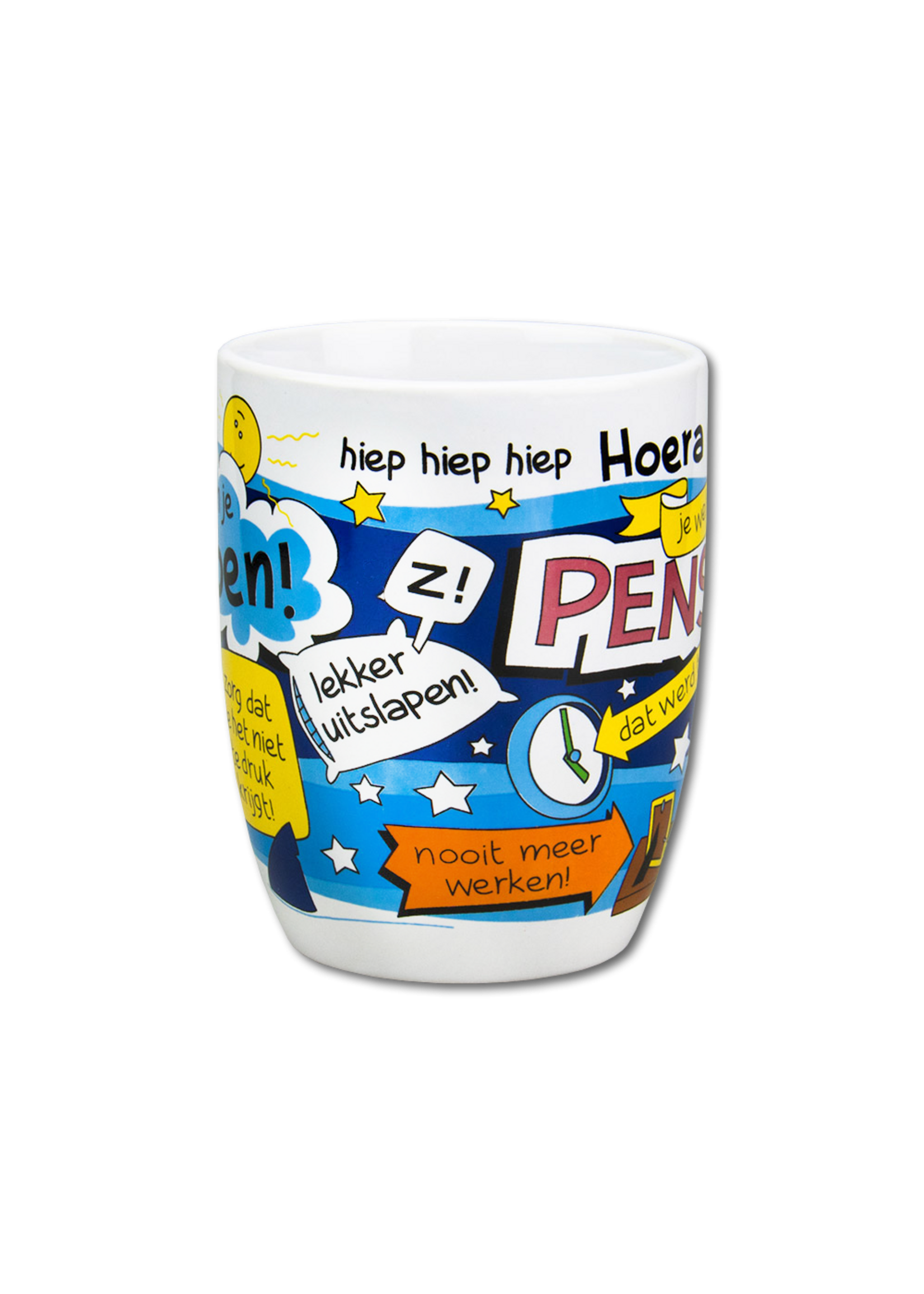 Feestkleding Breda Mok cartoon Pensioen