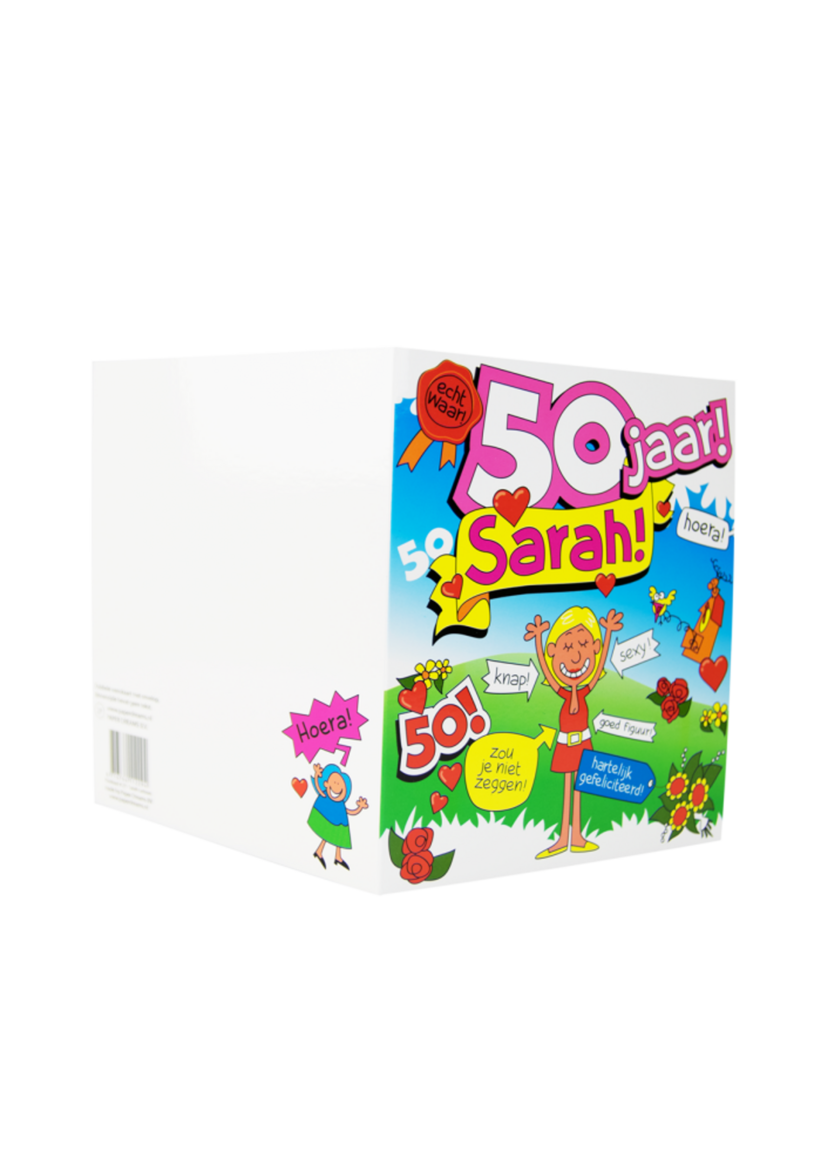 Feestkleding Breda Wenskaart - Sarah cartoon
