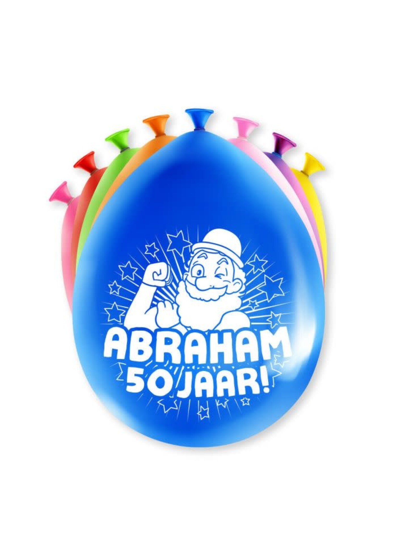 Feestkleding Breda Abraham gekleurde ballonnen