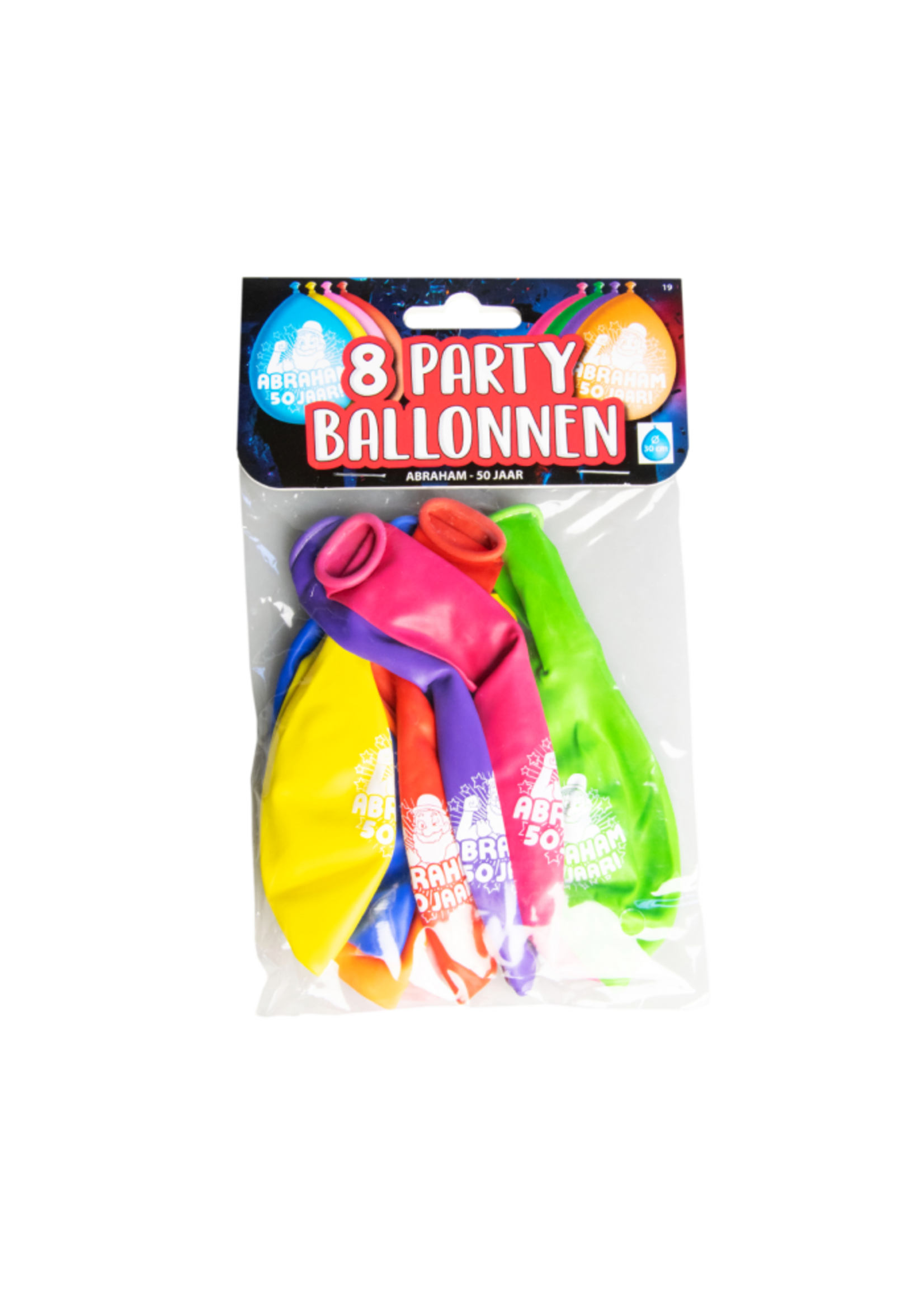 Feestkleding Breda Abraham gekleurde ballonnen