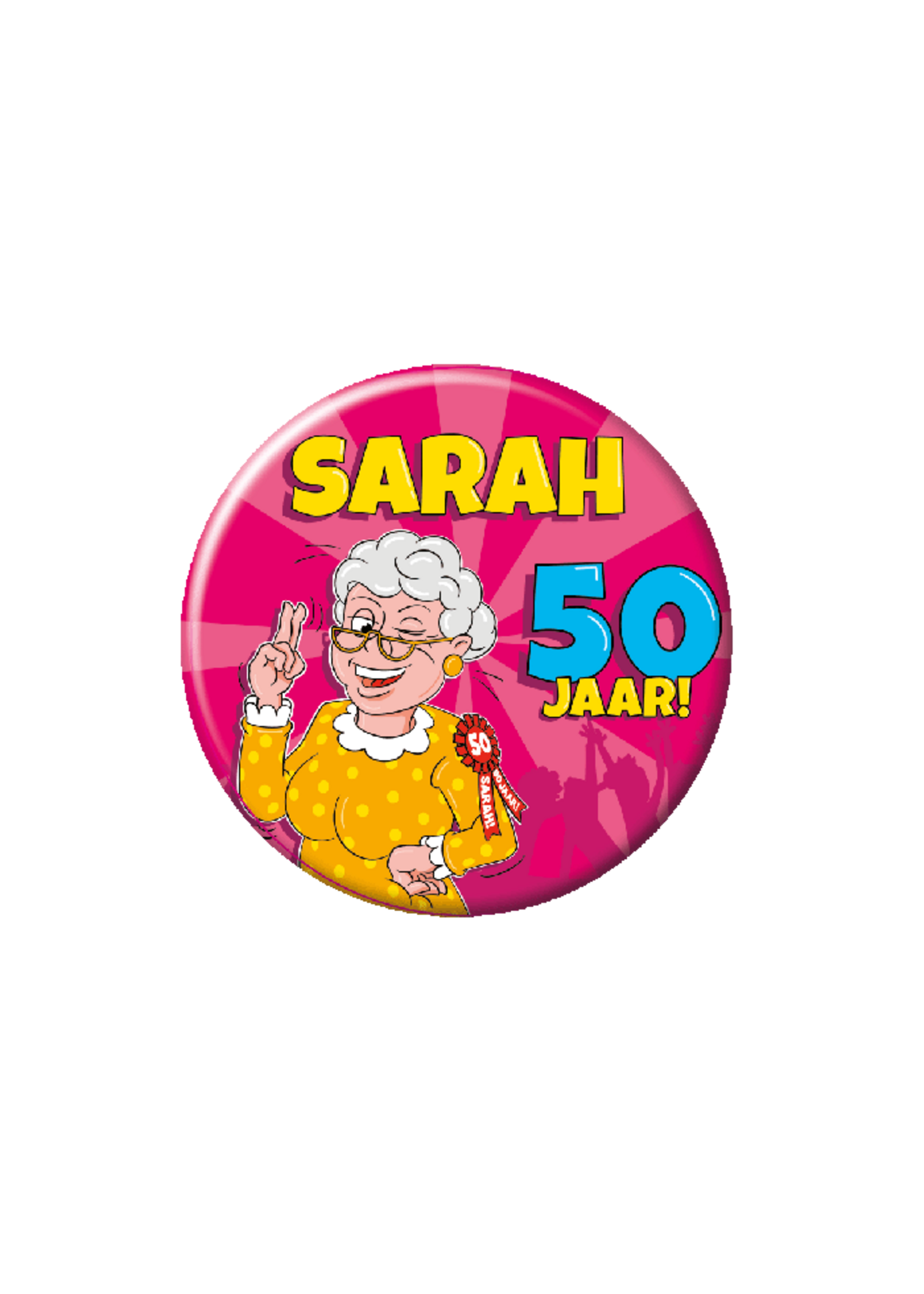 Feestkleding Breda Sarah cartoon 50 jaar