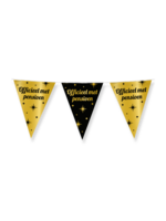 Feestkleding Breda Vlaggenlijn zwart/goud Officieel met Pensioen