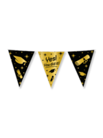 Feestkleding Breda Vlaggenlijn zwart/goud Yes! you did it!