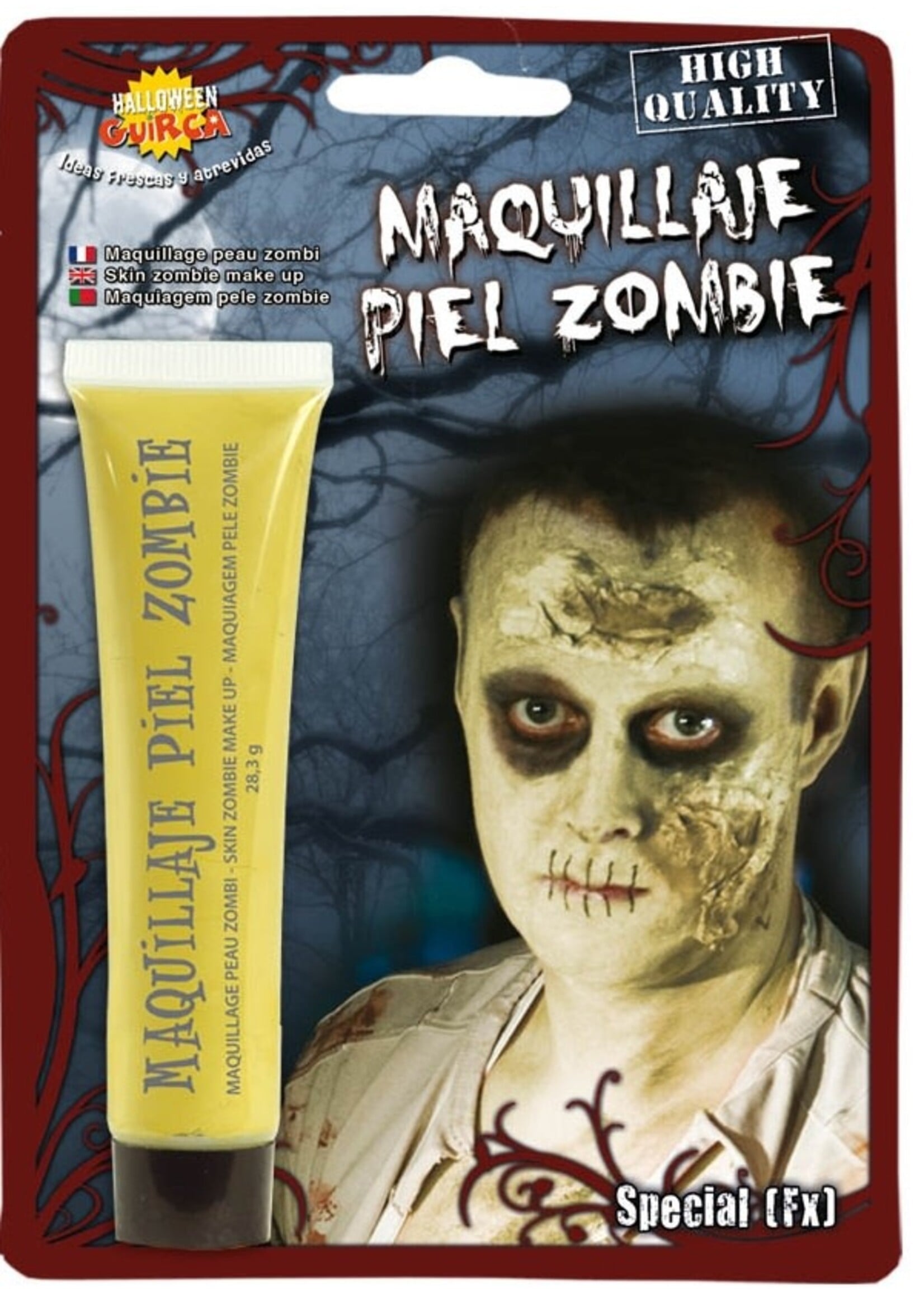 Fiestas Guirca Zombie schmink geel