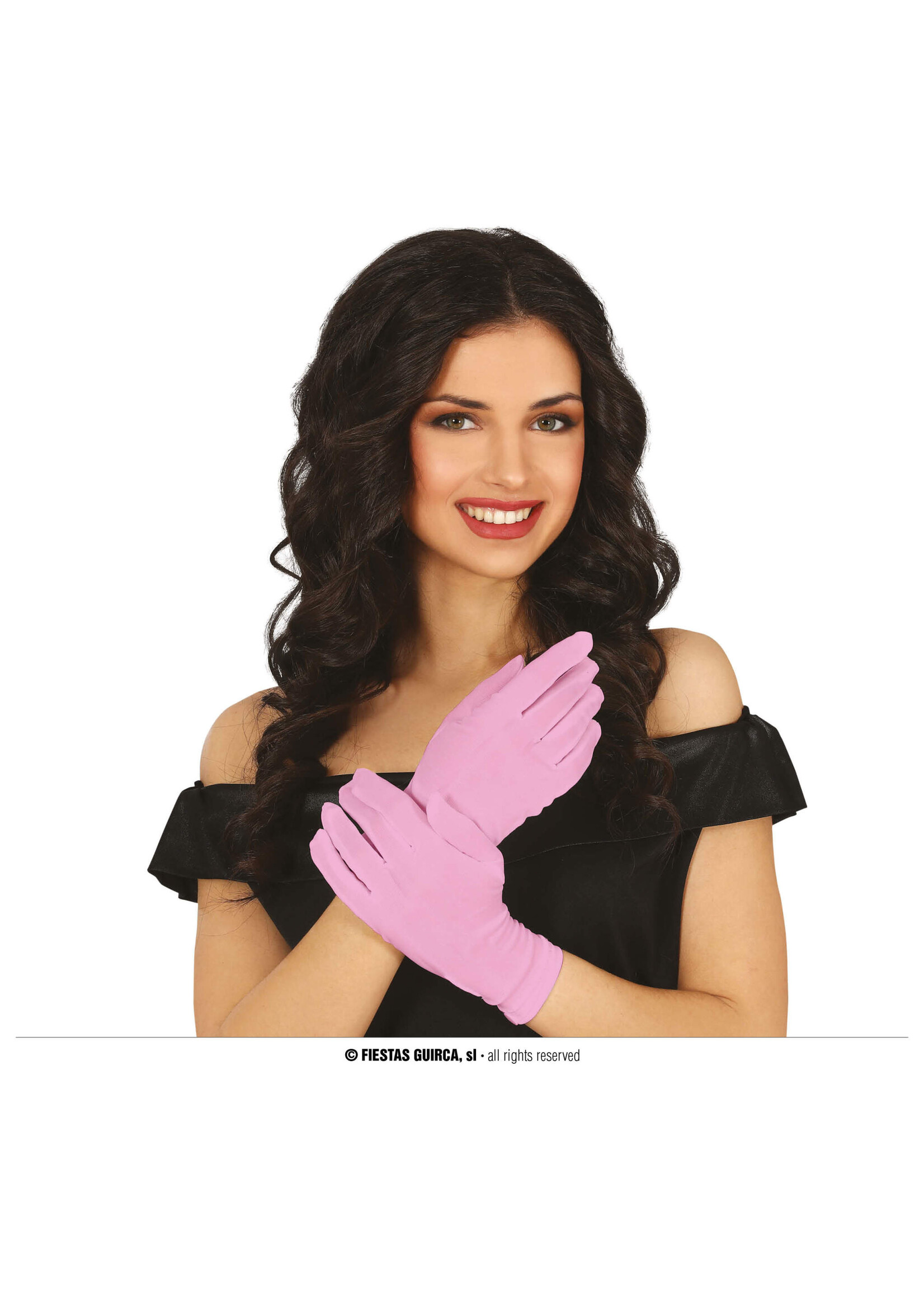 Fiestas Guirca Handschoenen kort roze