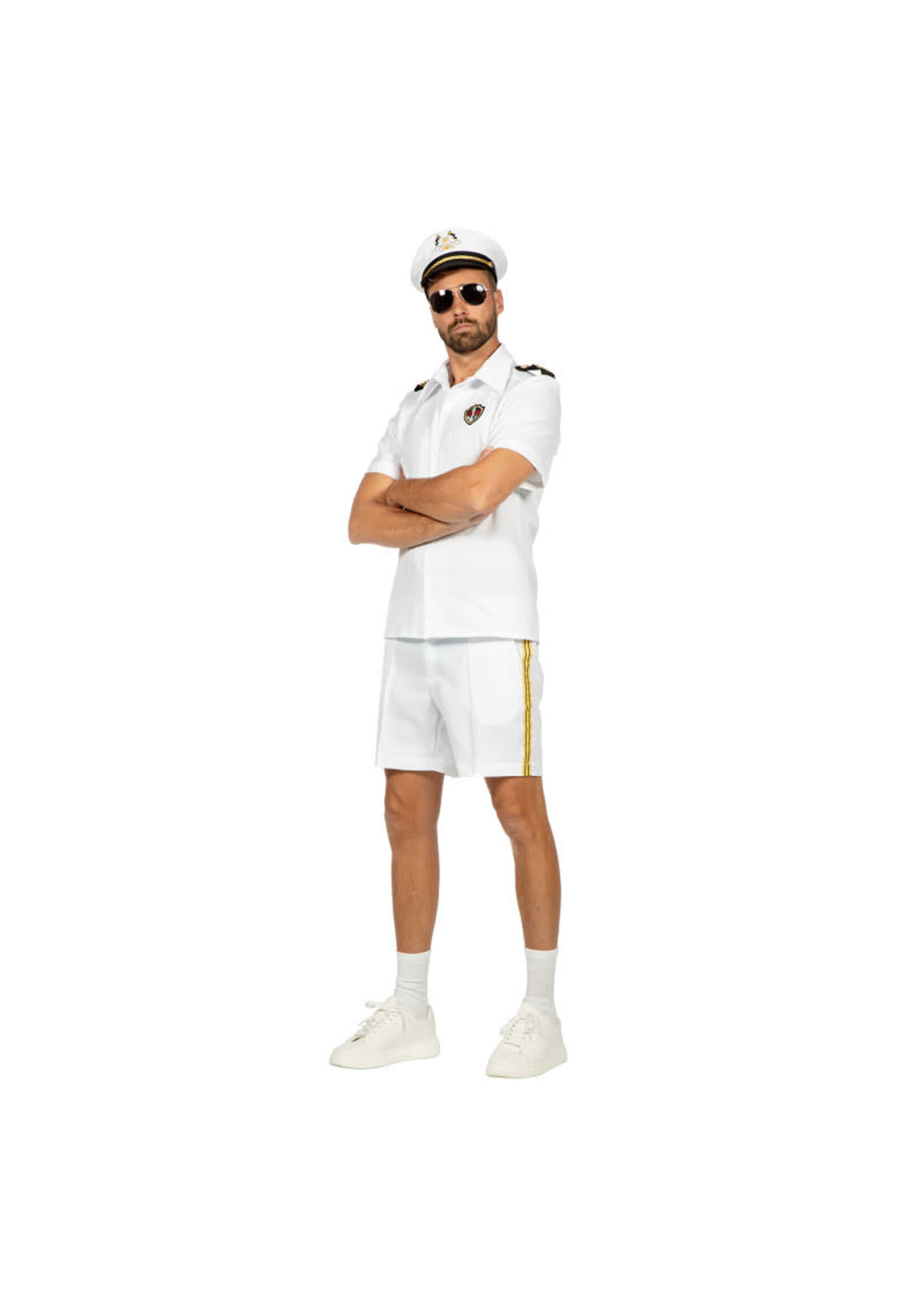 Wilbers & Wilbers Marinier wit met korte broek