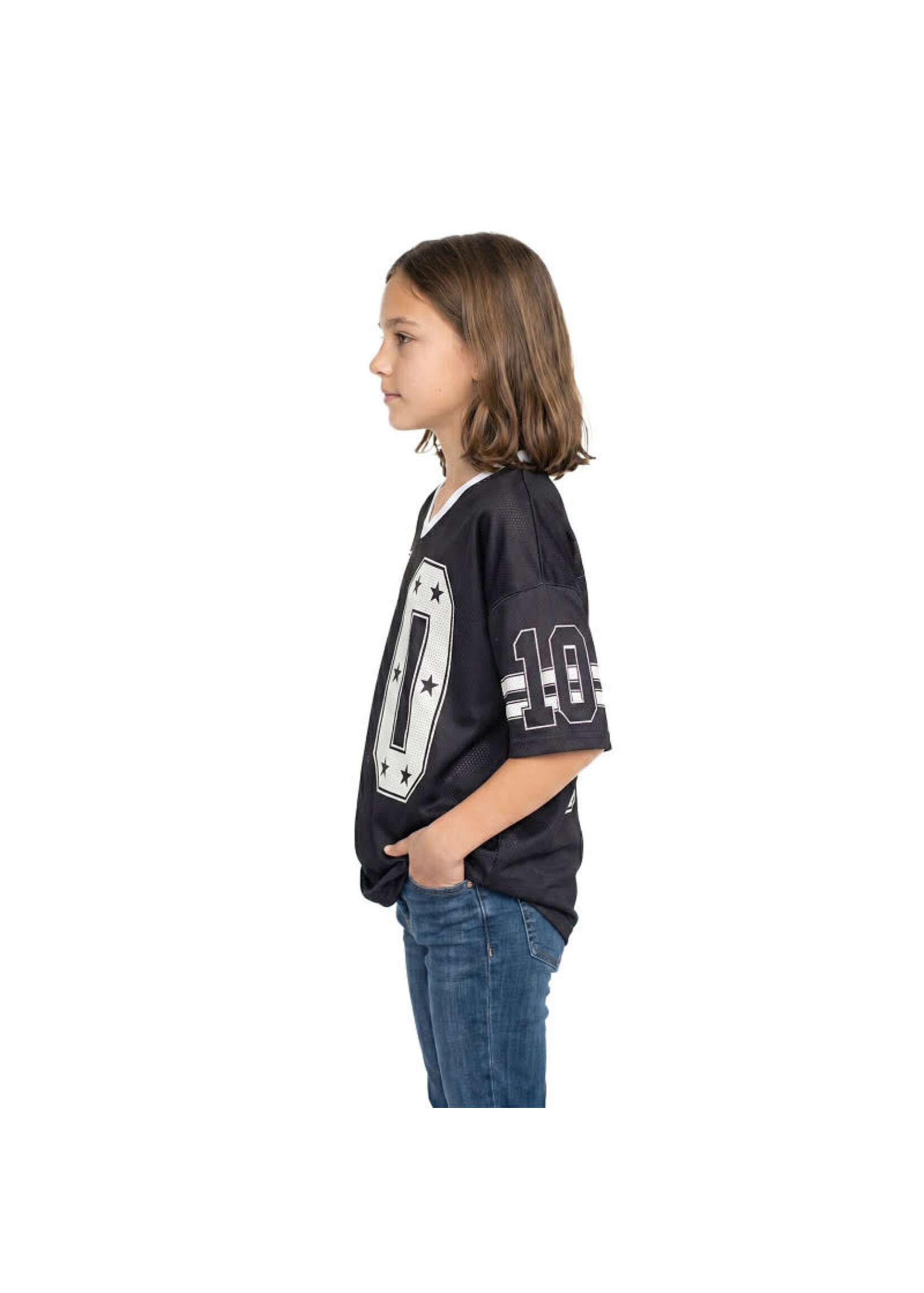 Wilbers & Wilbers Zwart oversized ijshockeyshirt maat 152/164