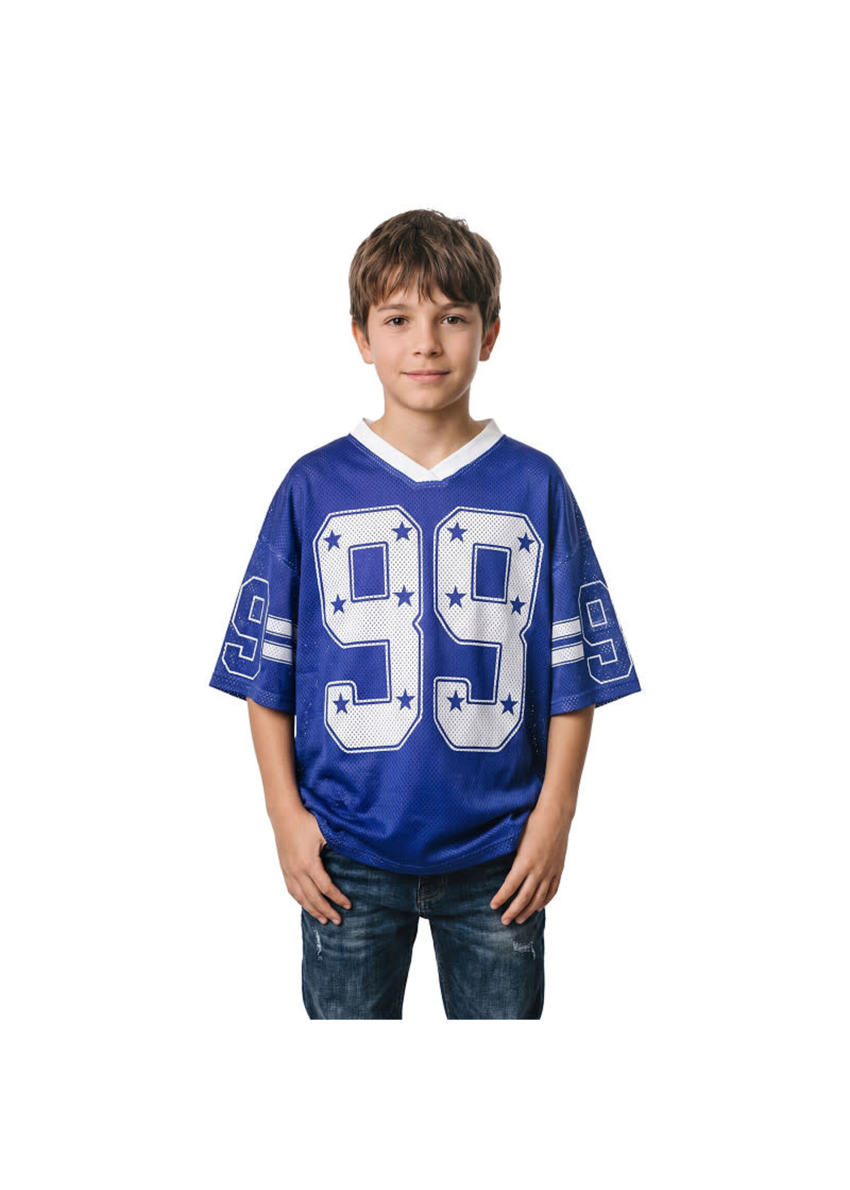Wilbers & Wilbers Blauw oversized ijshockeyshirt maat 152/164