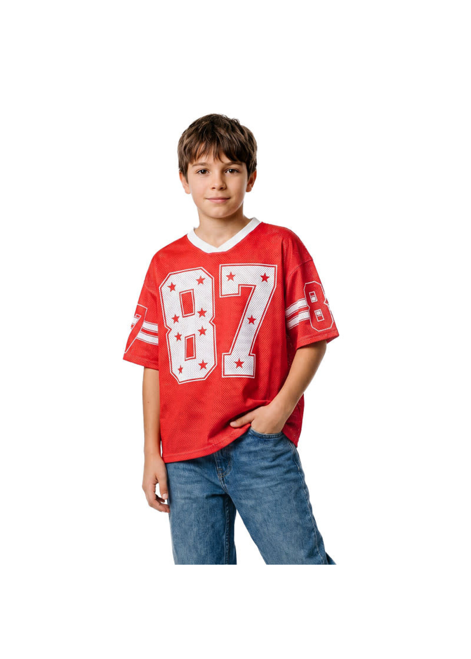 Wilbers & Wilbers Rood oversized ijshockeyshirt maat 152/164