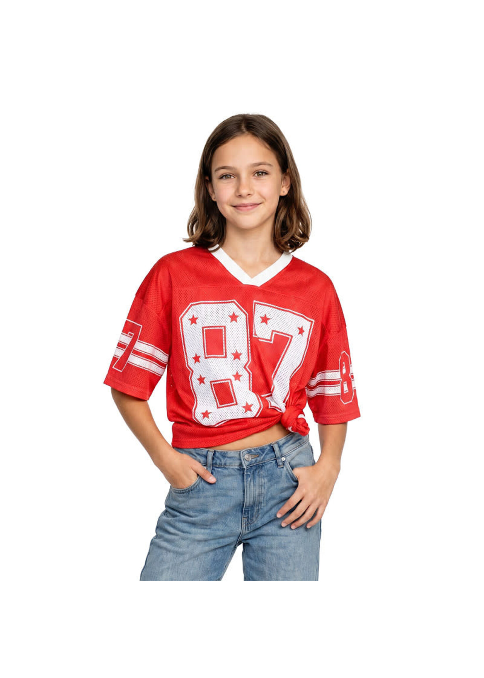 Wilbers & Wilbers Rood oversized ijshockeyshirt maat 152/164