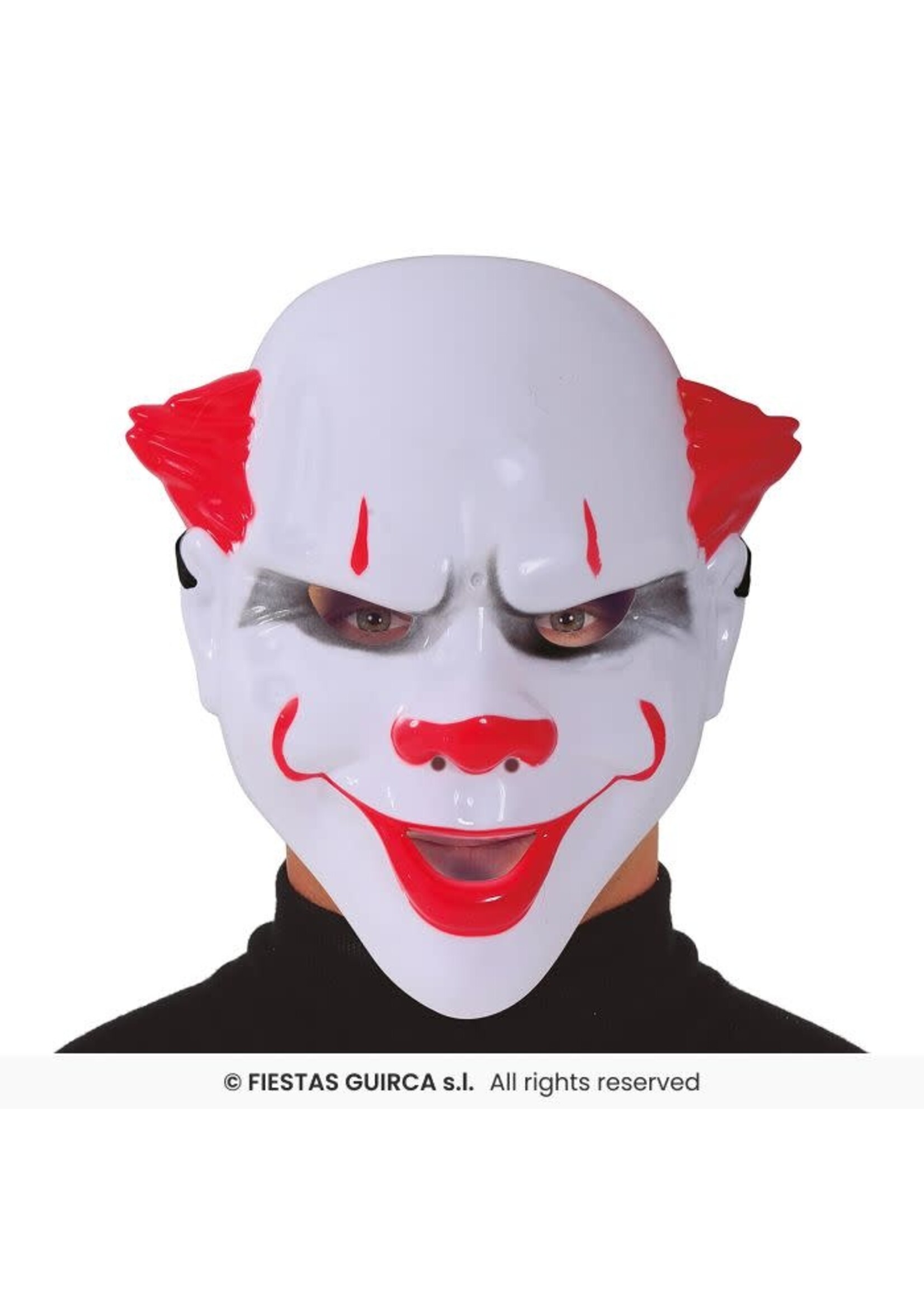 Fiestas Guirca Killer clown masker van PVC