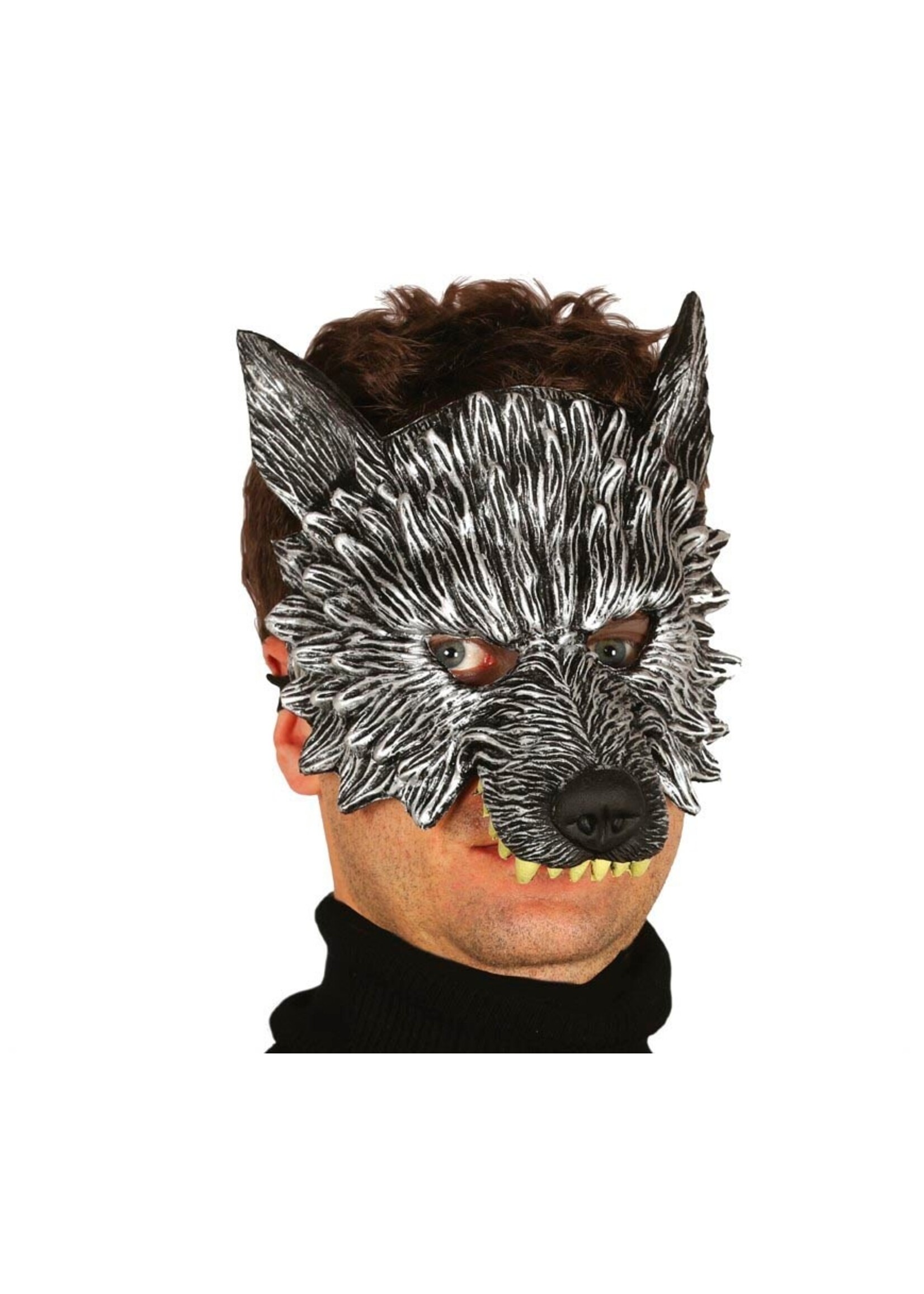Fiestas Guirca Wolf halfmasker van schuim