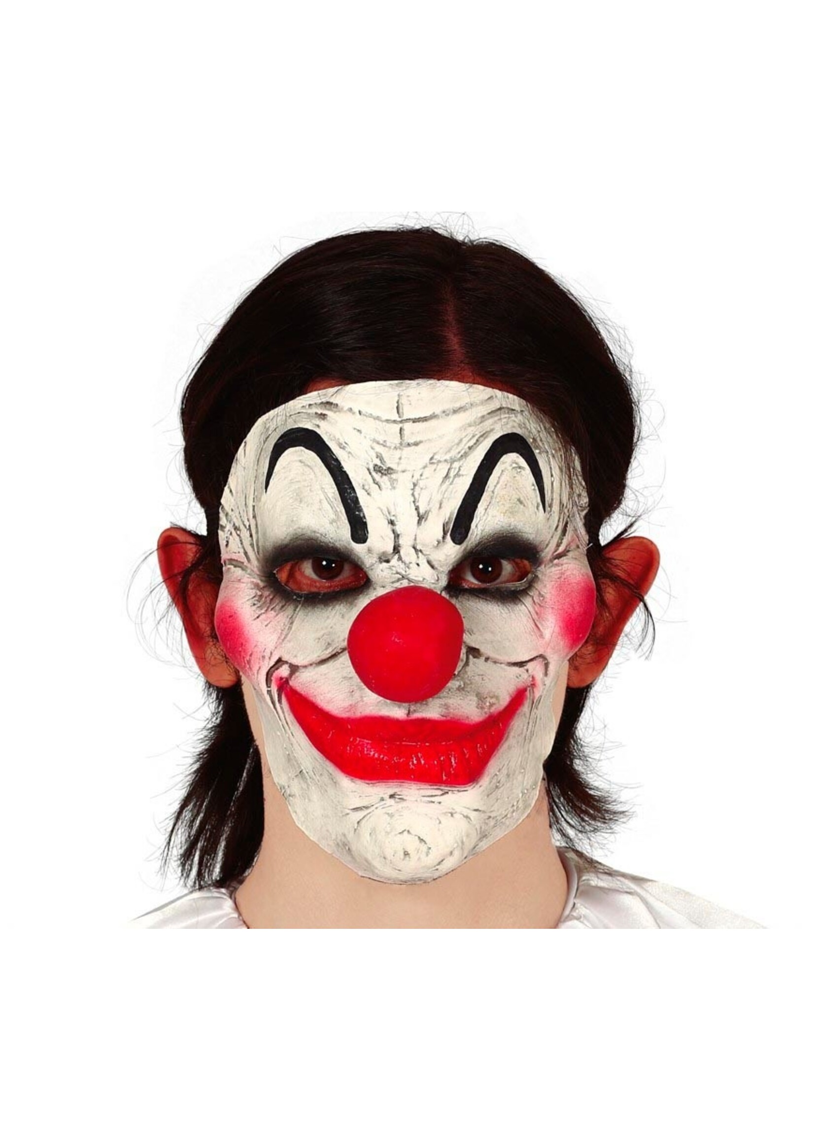 Fiestas Guirca Latex half clownmasker
