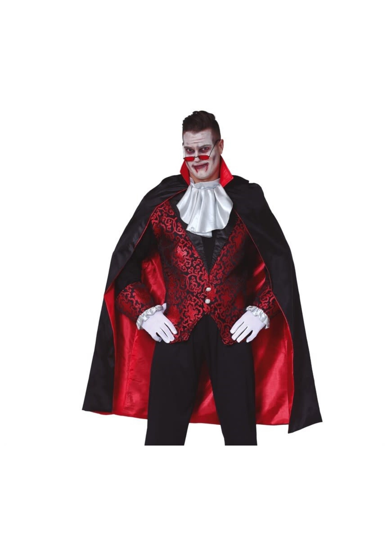 Fiestas Guirca Cape vampier zwart/rood 115 cm