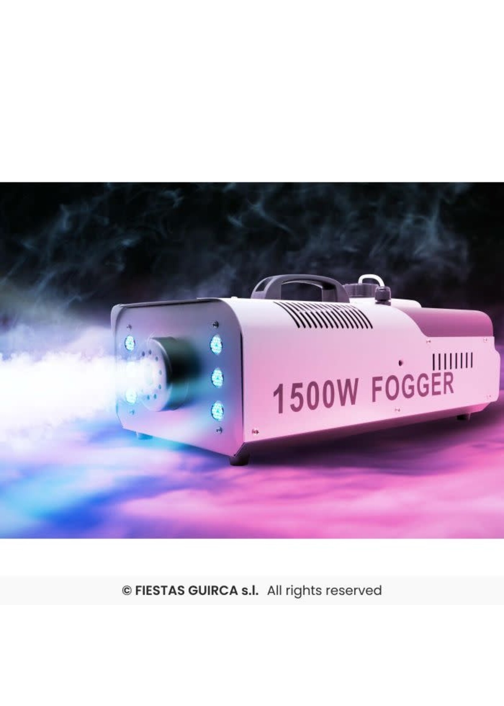 Fiestas Guirca Rookmachine met verlichting en bediening 1500W