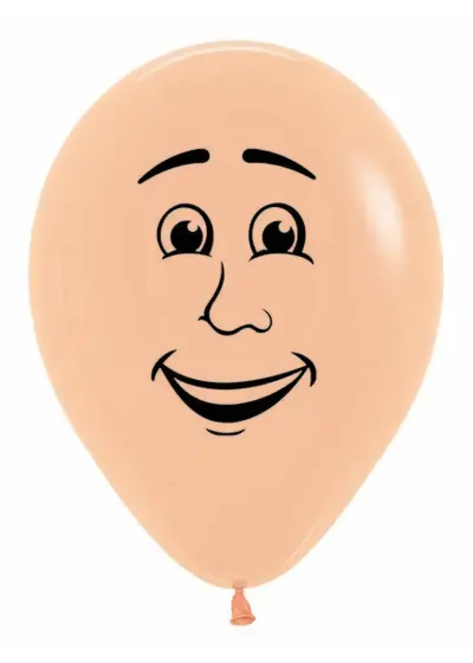 Sempertex Ballonnen  Solid Peach 060 Man face 25 stuks