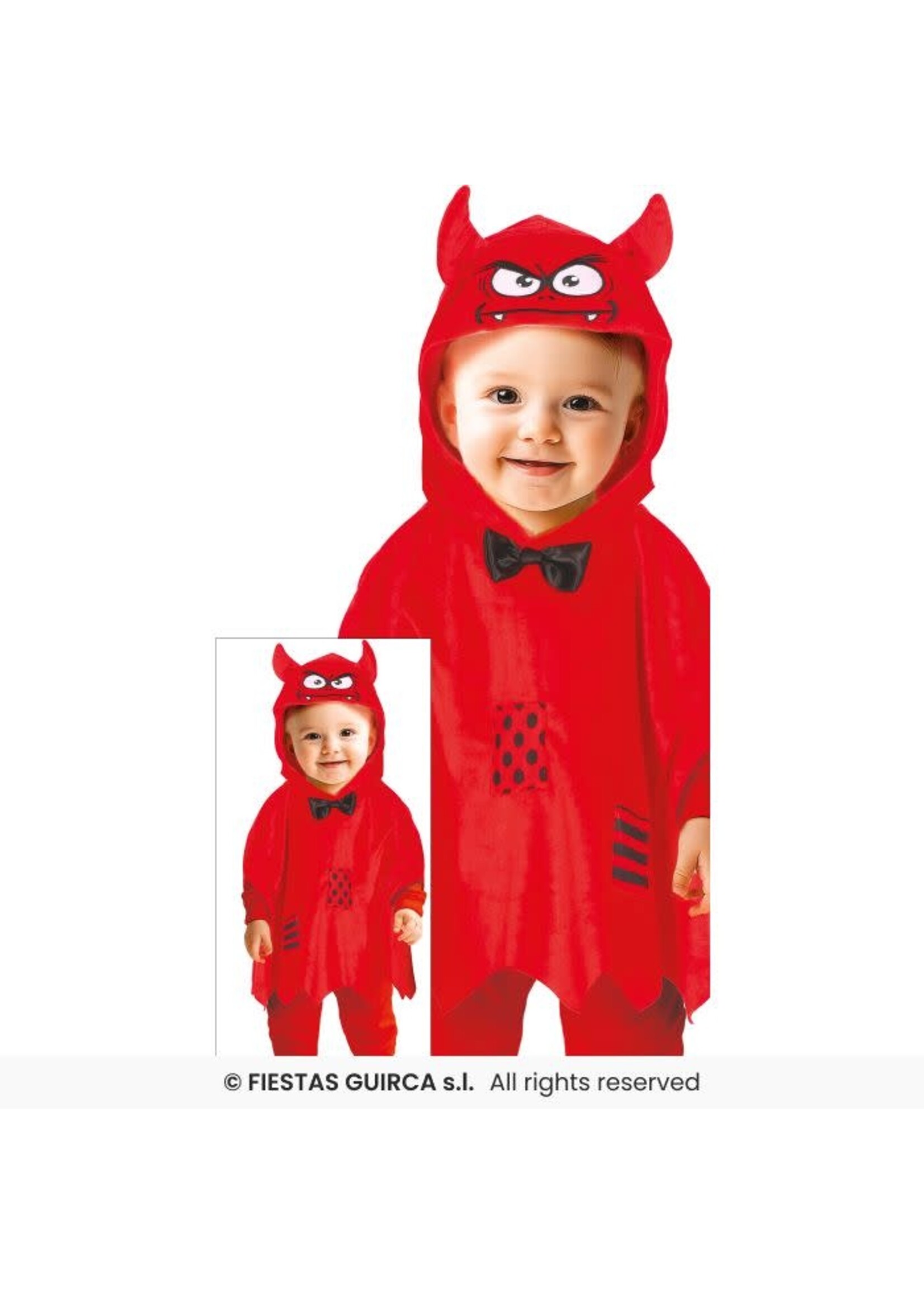 Fiestas Guirca Babykostuum duivelse poncho
