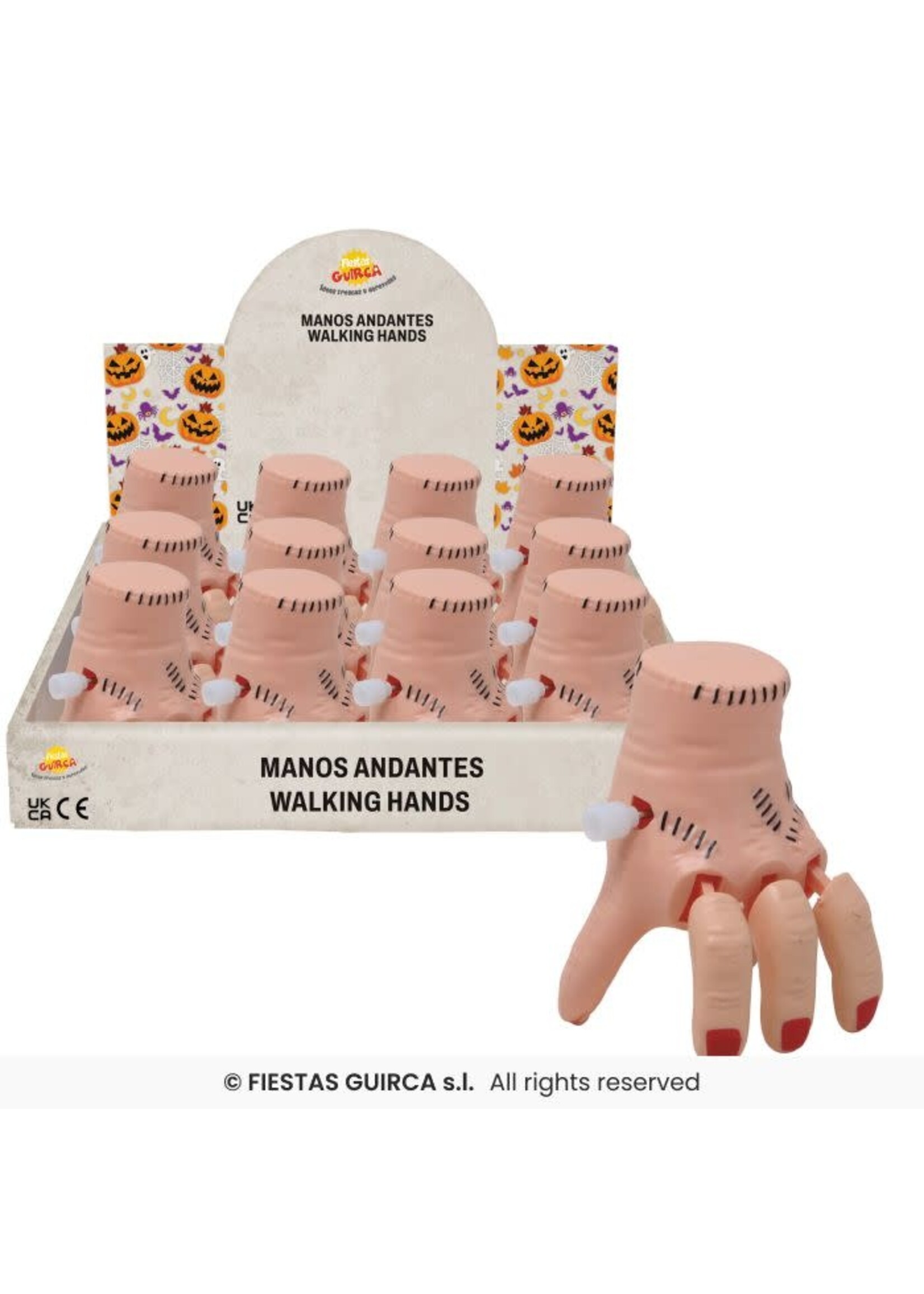 Fiestas Guirca Opwindbare hand per stuk