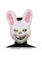 Fiestas Guirca Horror konijnenmasker met bont