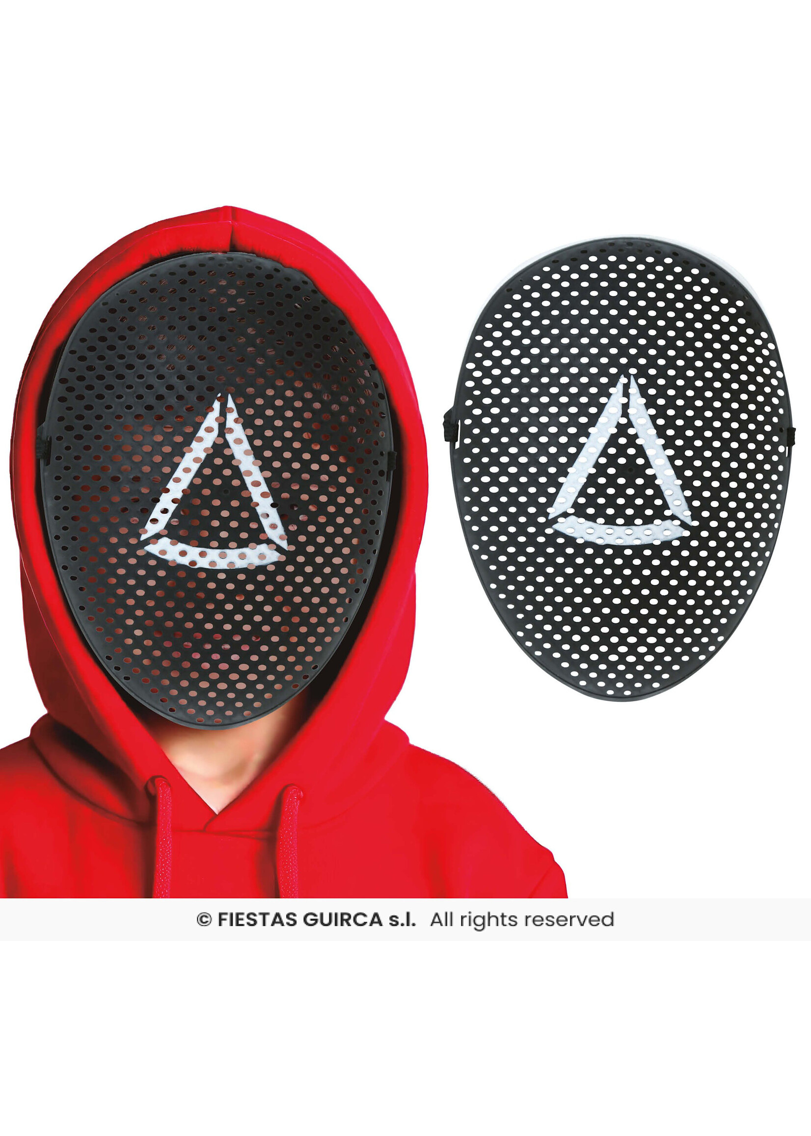 Fiestas Guirca Masker Gamer driehoek kind