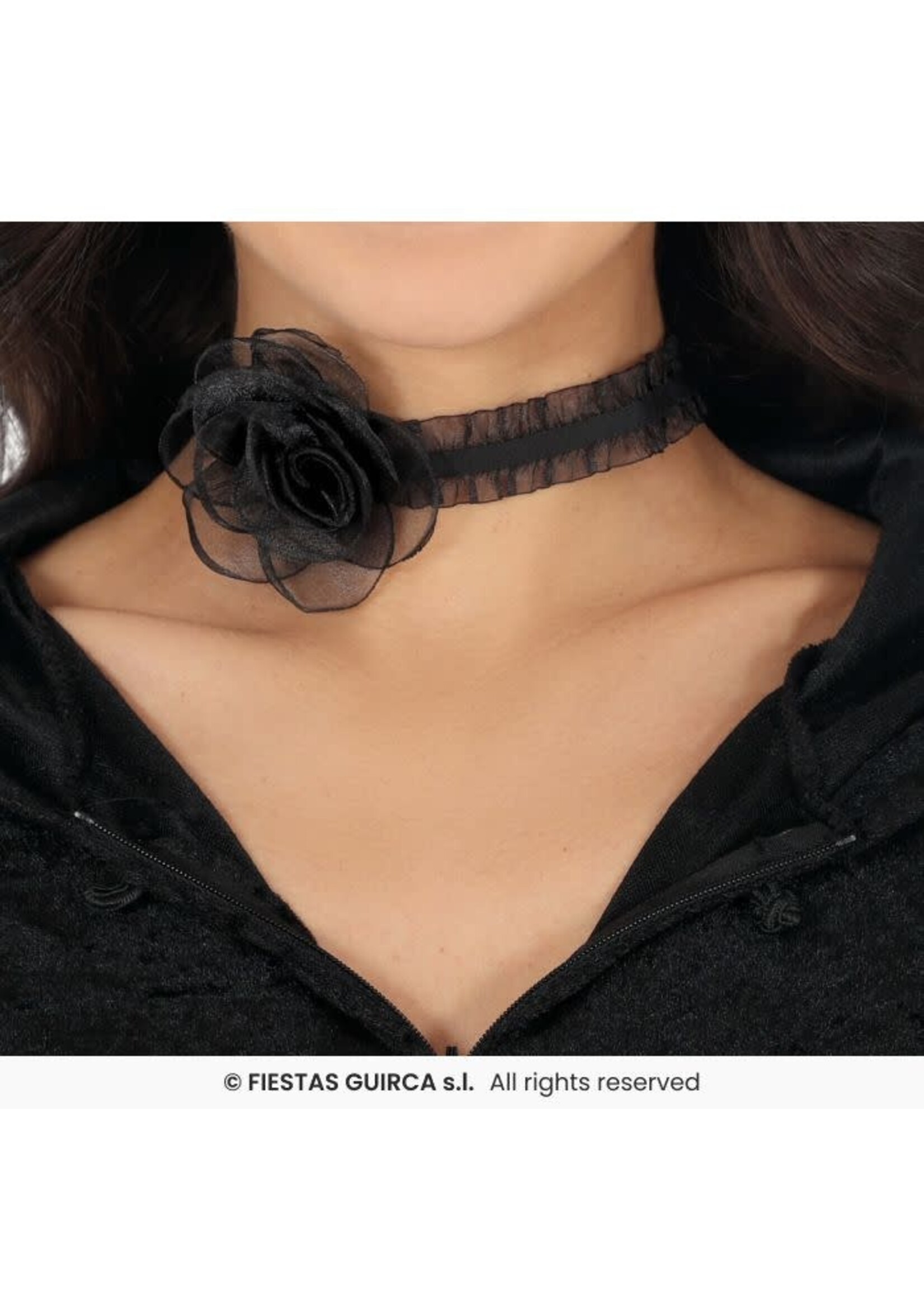 Fiestas Guirca Zwarte rozen choker
