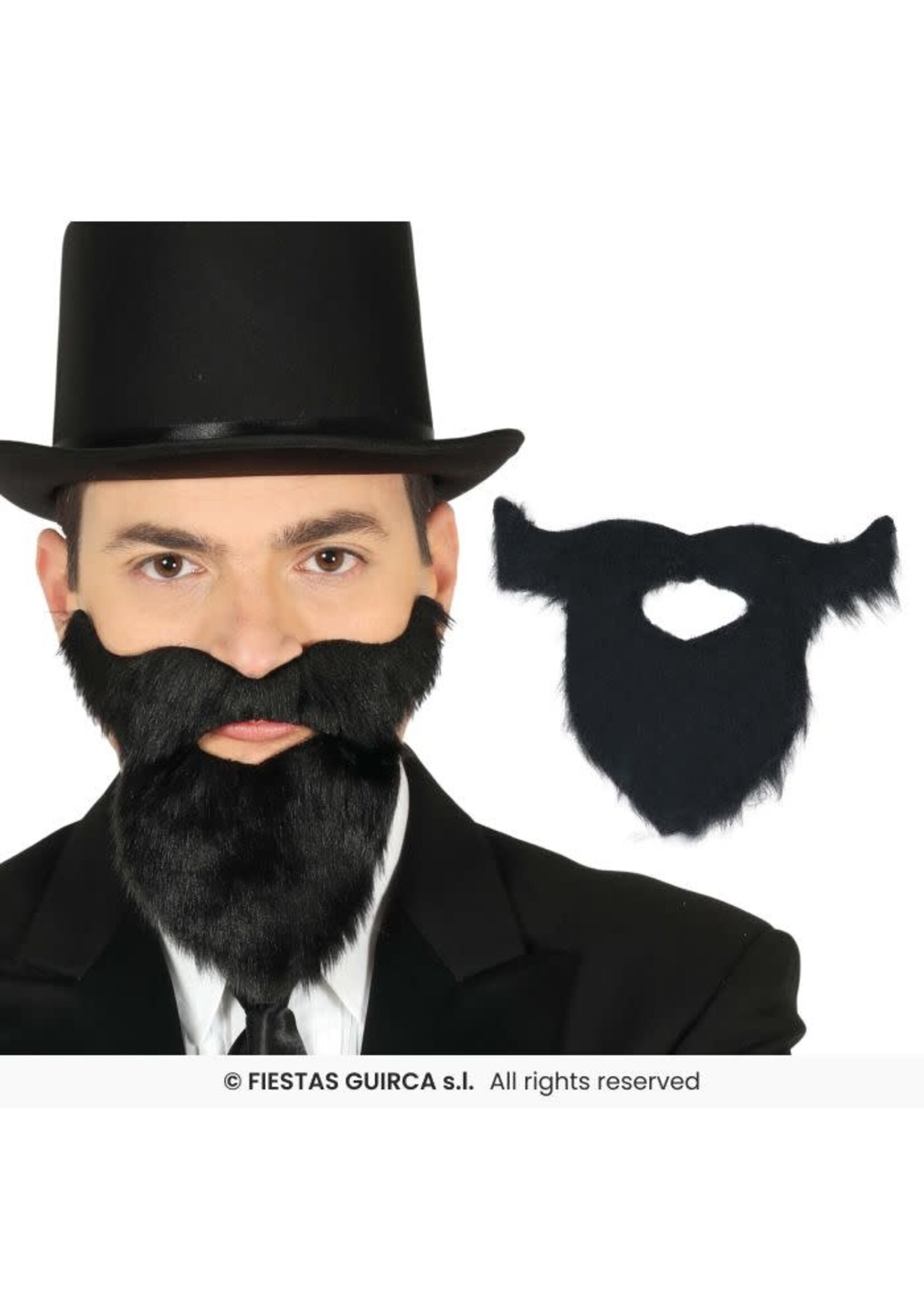 Fiestas Guirca Baard met snor zwart