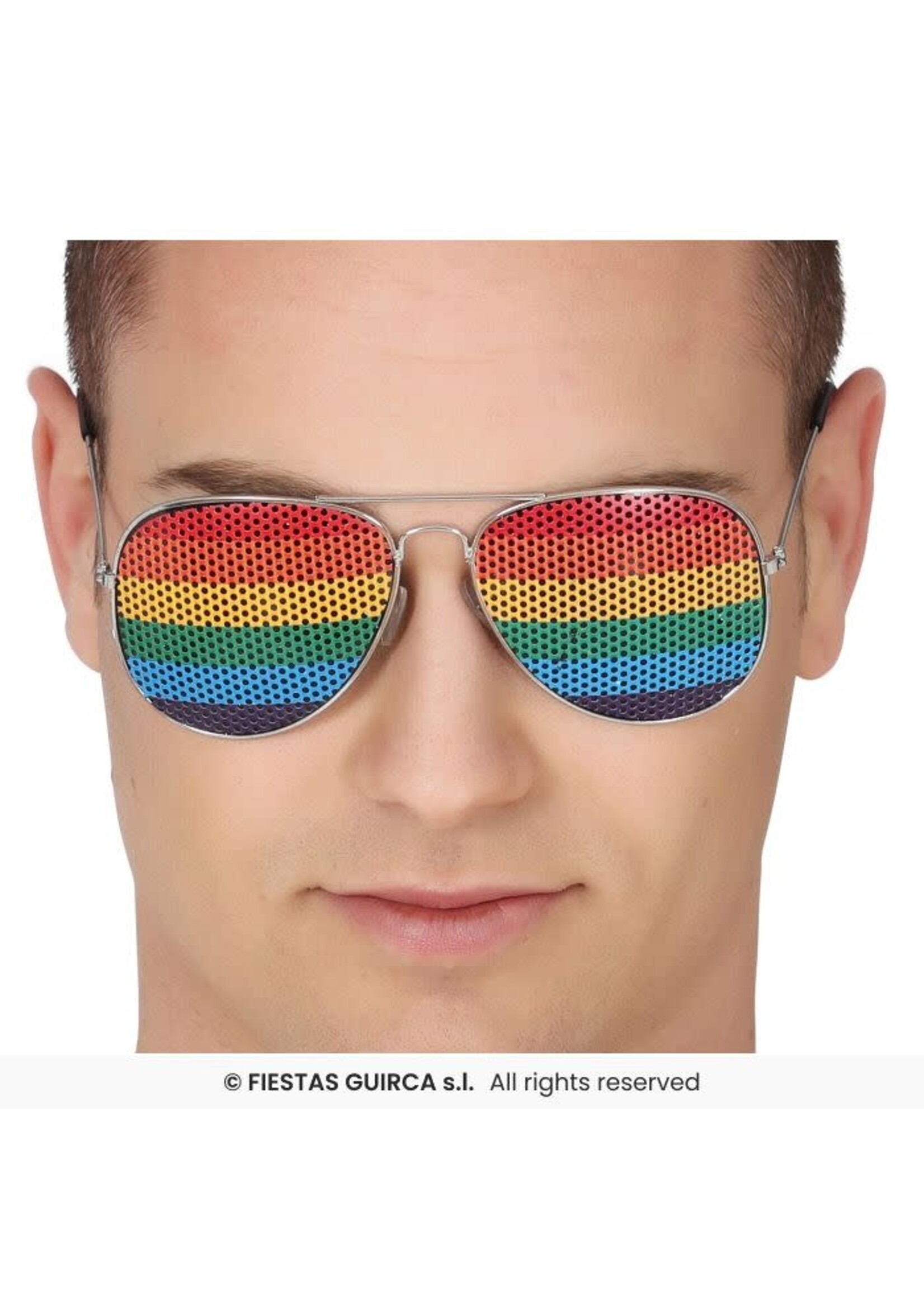 Fiestas Guirca Bril piloot regenboog