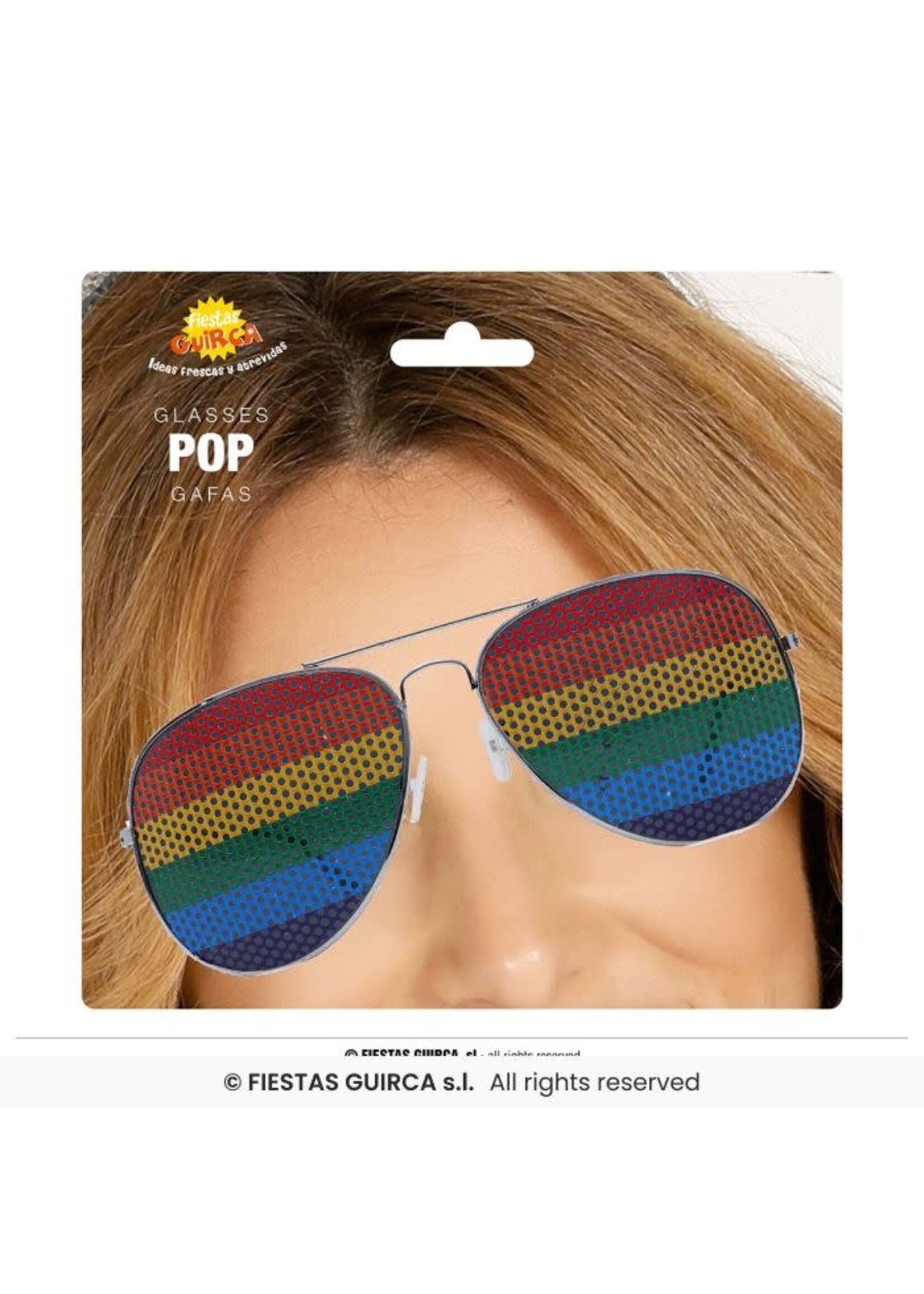 Fiestas Guirca Bril piloot regenboog