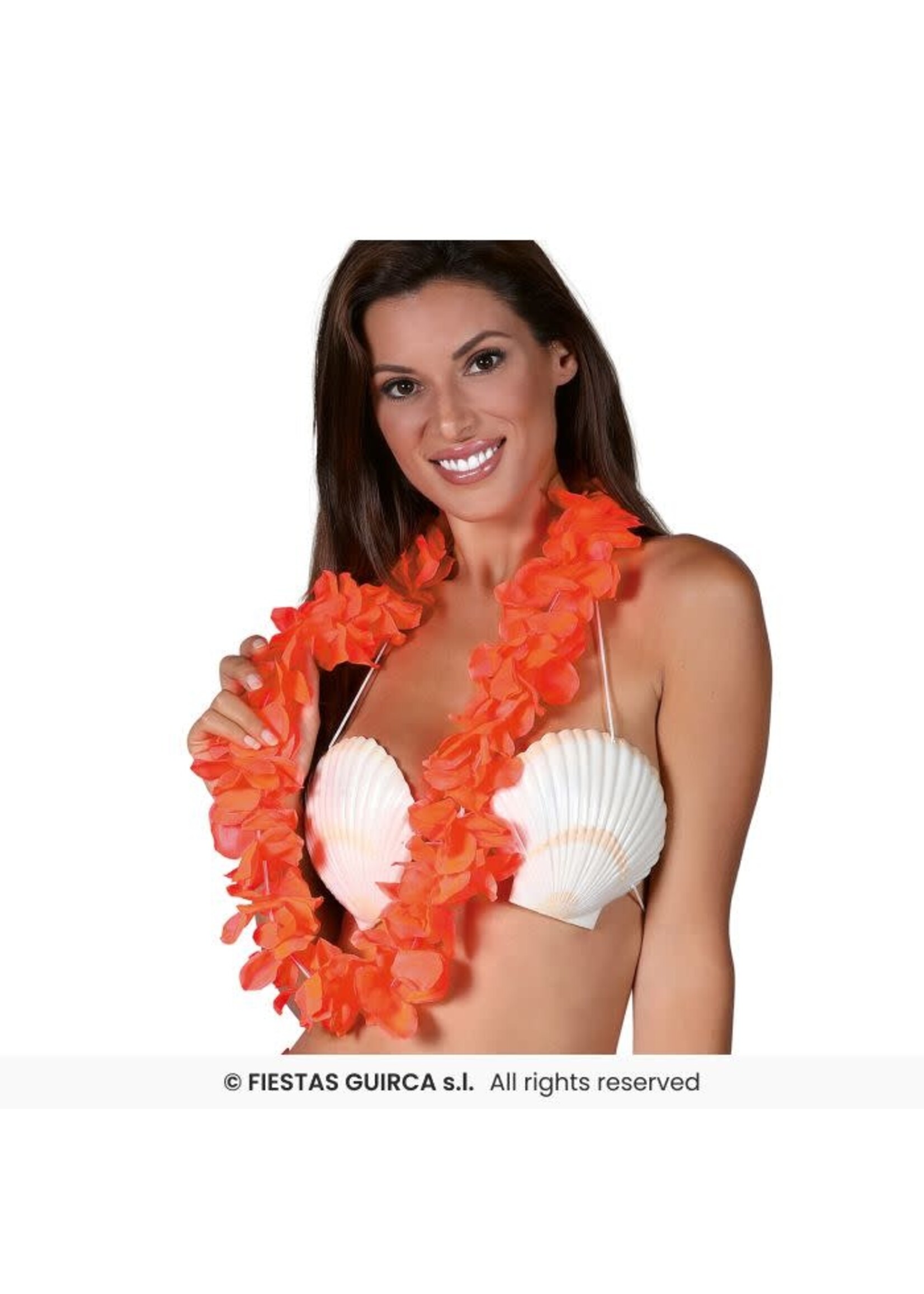 Fiestas Guirca Hawaii slinger neon oranje