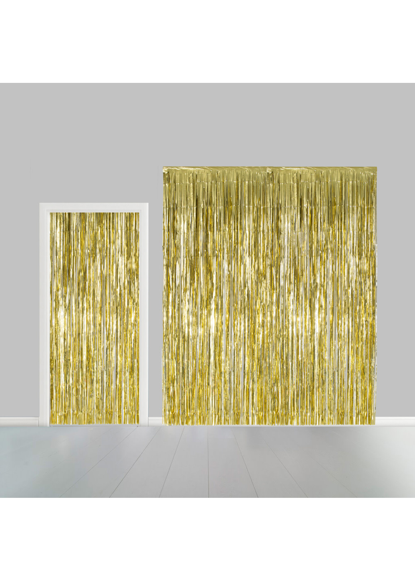We Fiesta Party Deurgordijn goud 100 x 240cm