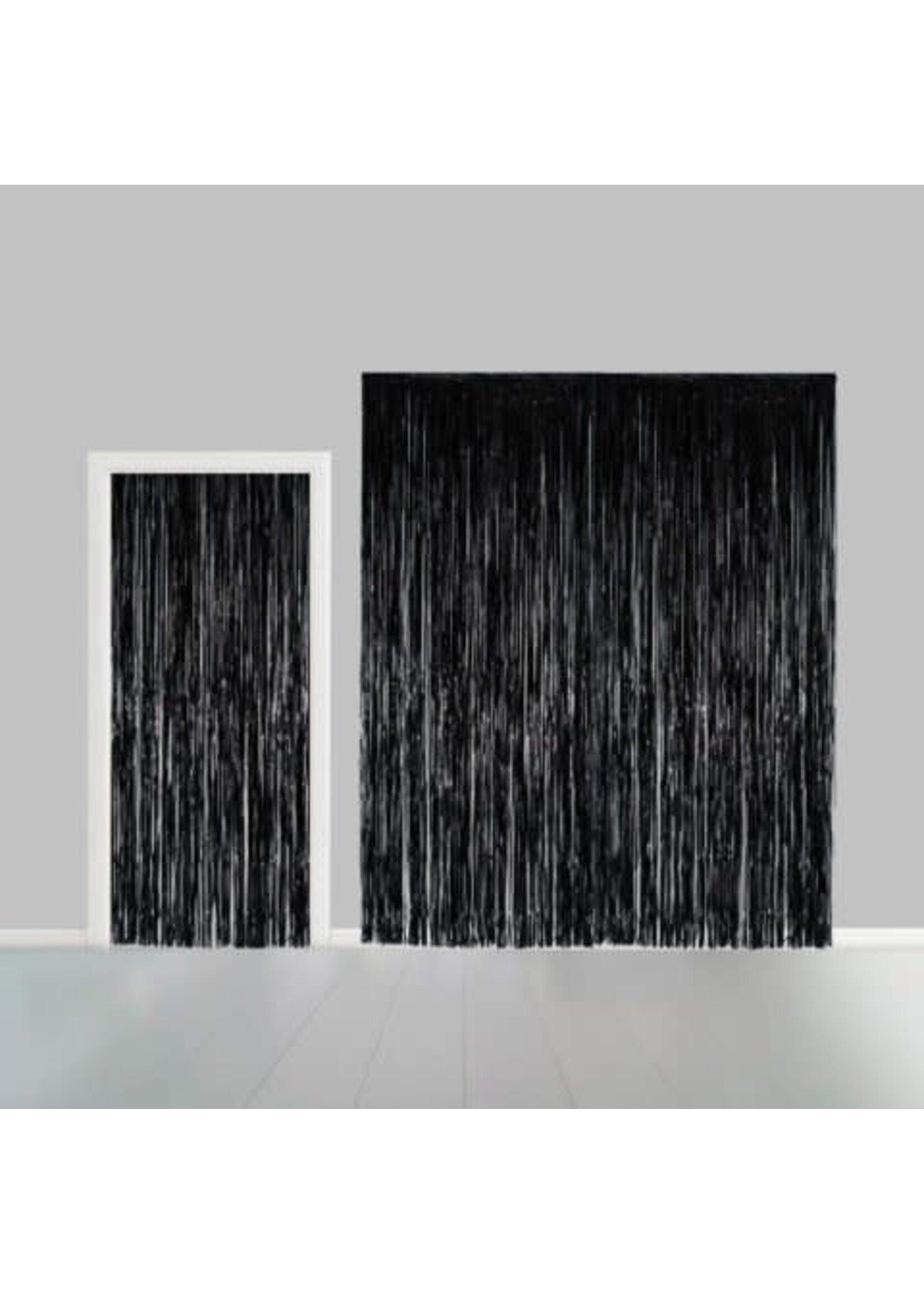 Feestkleding Breda Deurgordijn zwart 100 x 240cm