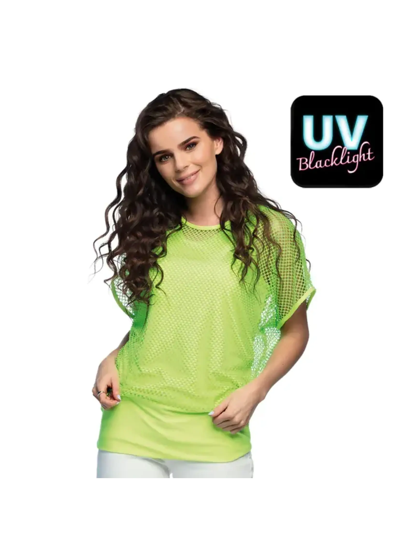 Boland Visnet top neongroen (M/L)