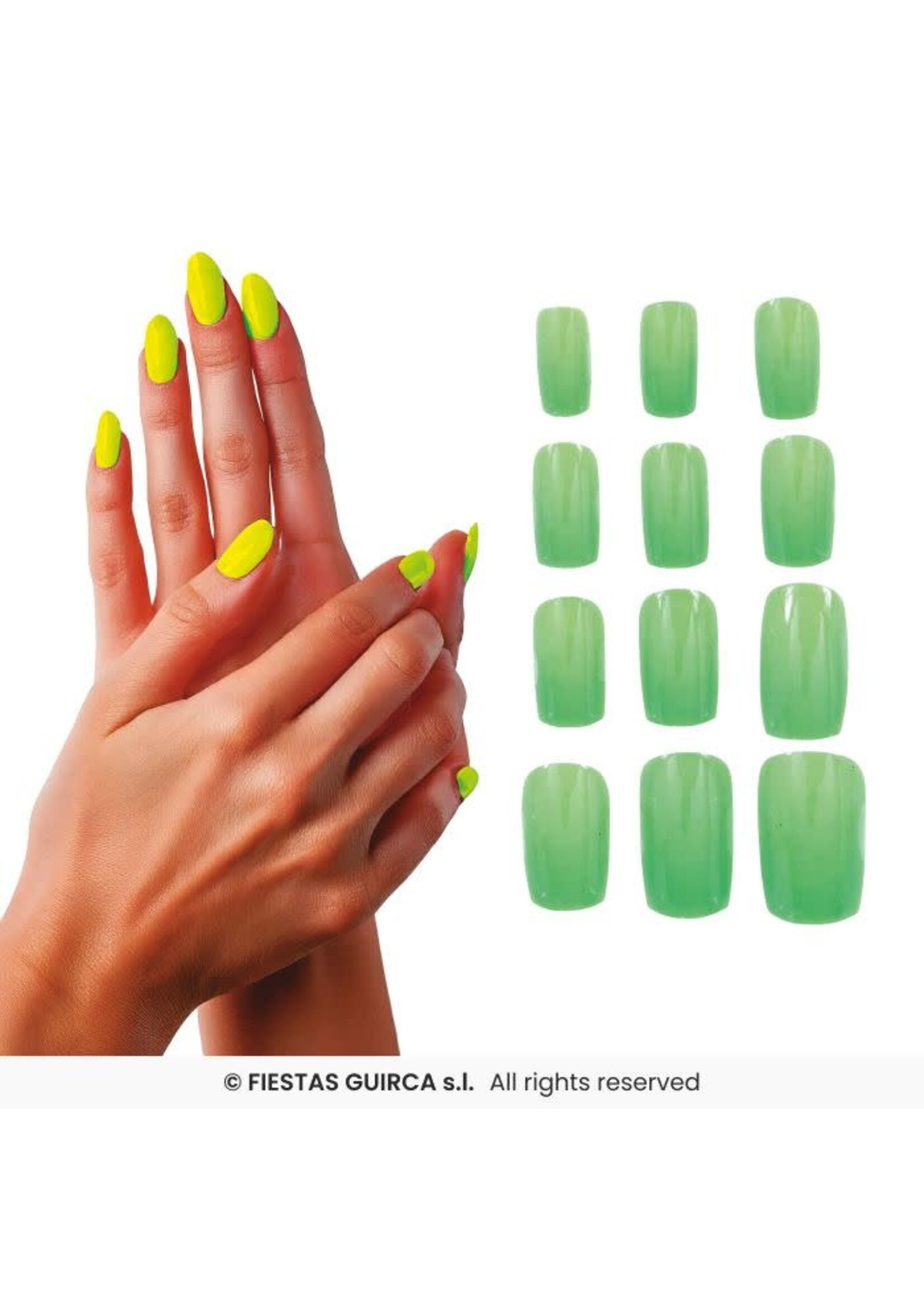 Fiestas Guirca Nagels neon groen