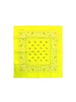 PartyXplosion Zakdoek neongeel met motief