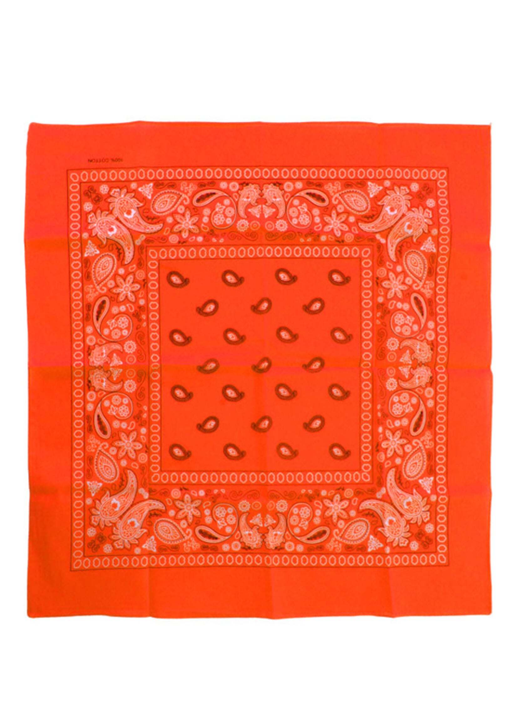 PartyXplosion Zakdoek neonoranje met motief